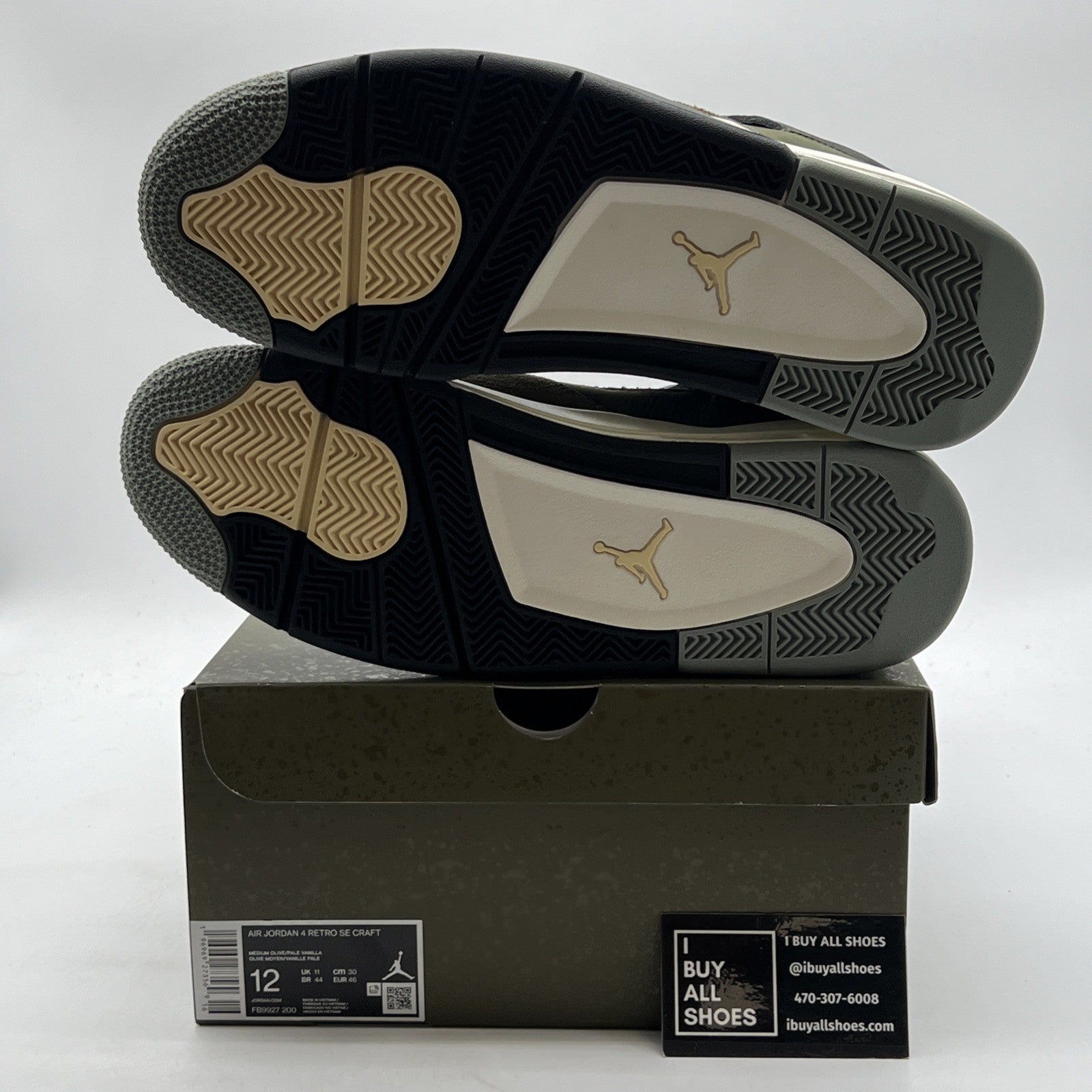 Size 12 - Air Jordan 4 SE Retro Low Craft - Olive (FB9927-200)