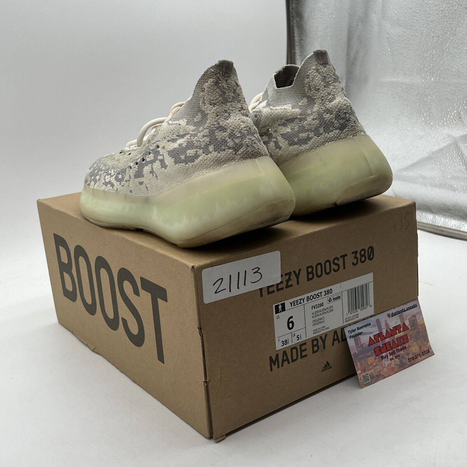 Size 6 - adidas Yeezy Boost 380 Alien (FV3260)