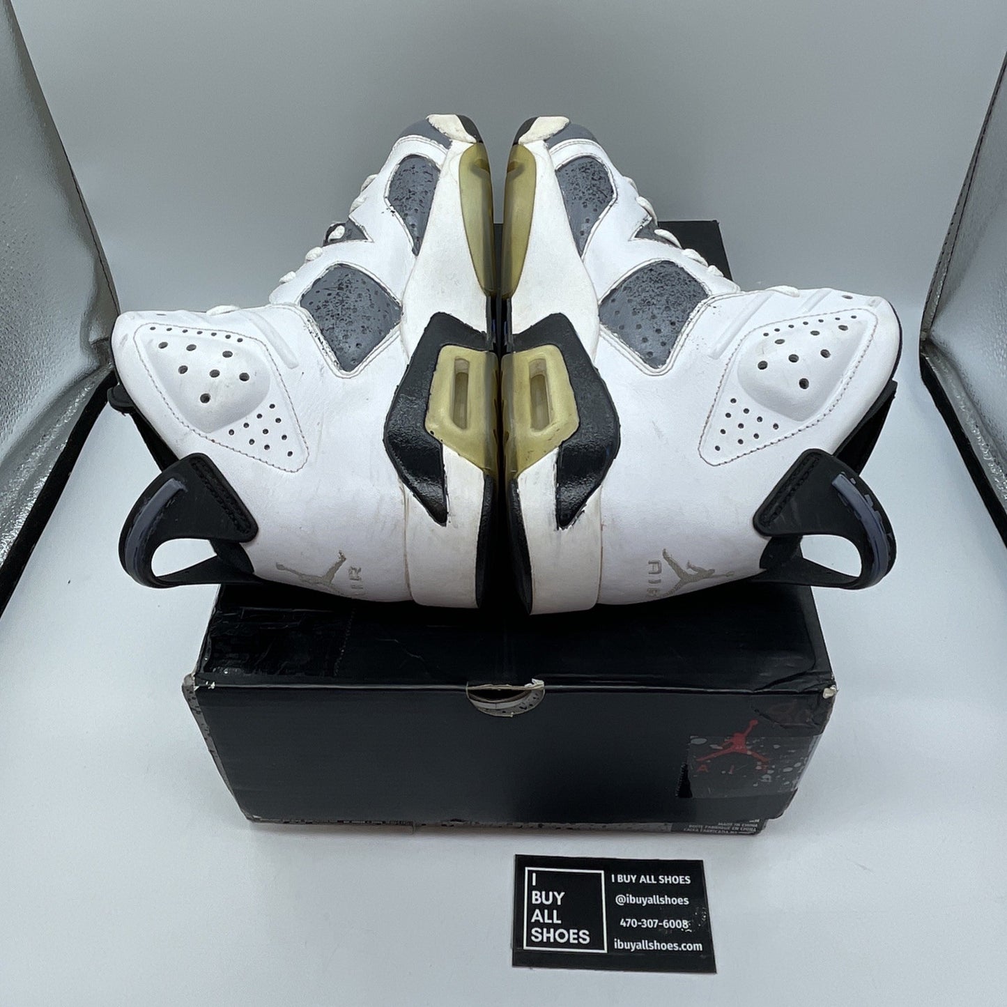 Size 8.5 - Air Jordan 6 Retro 2014 Sport Blue White Custom (384664-107)