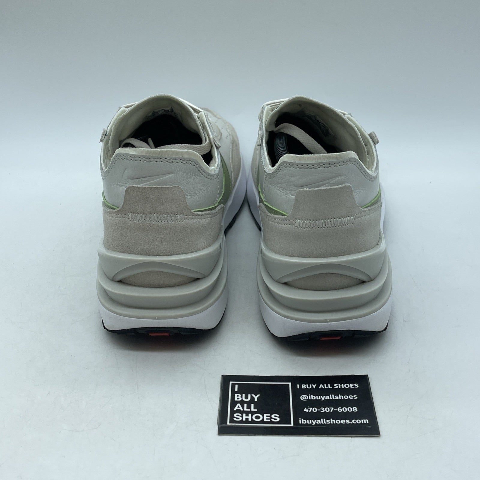 Size 13 - Nike Waffle One Leather Light Bone Oil Green (DX9428-002)