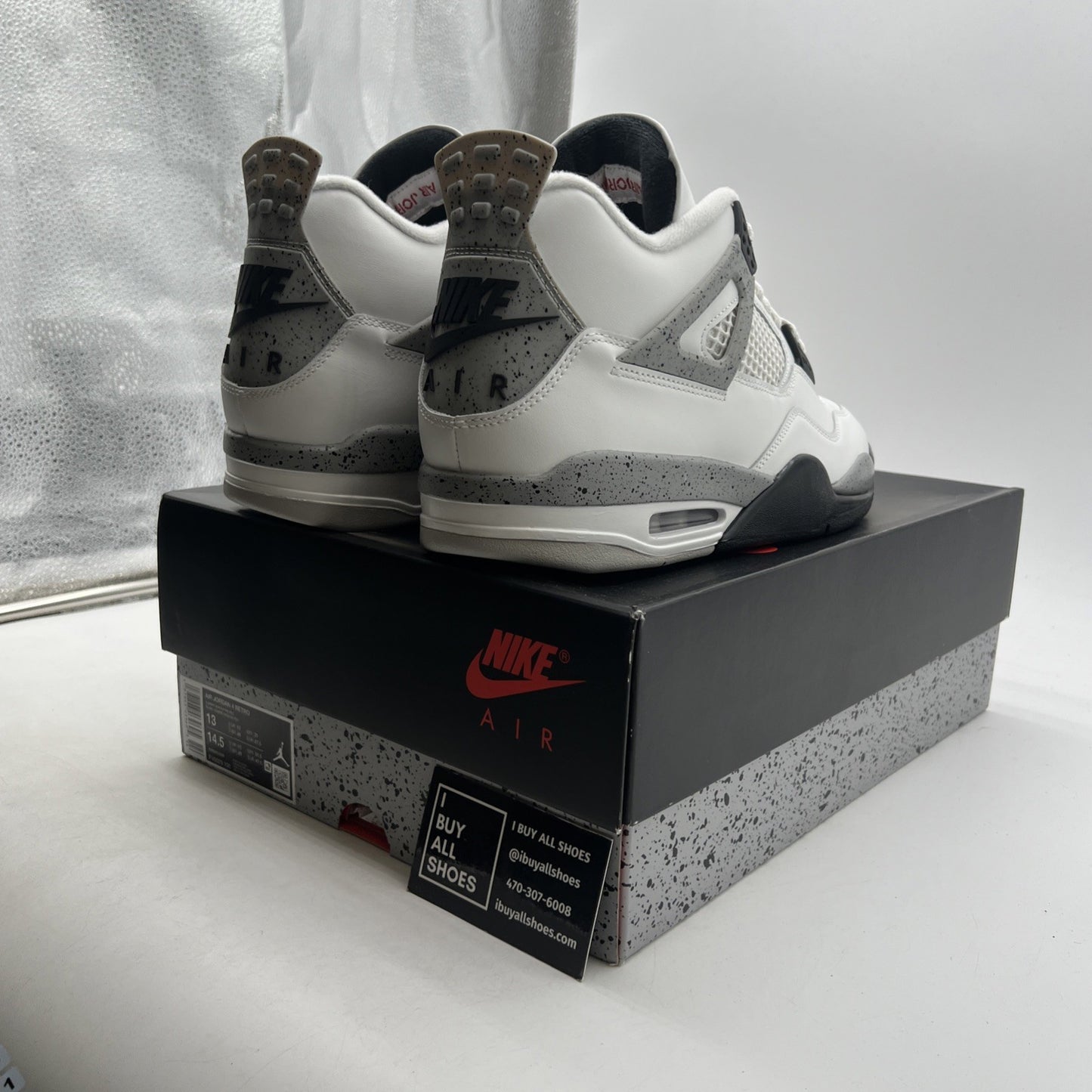 Size 13 - Air Jordan 4 Retro OG 2025 White Cement (FV5029-100)