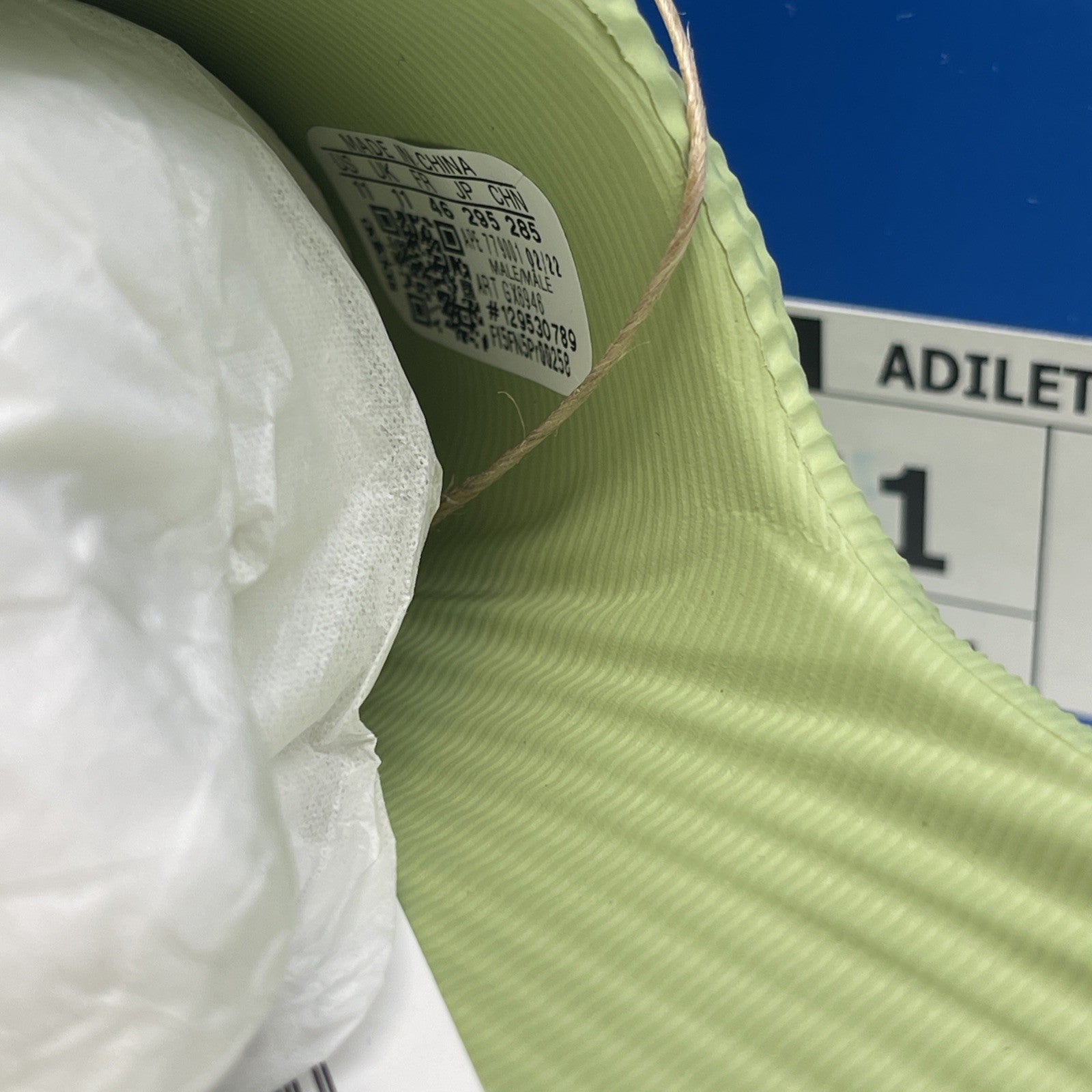 Size 11 - Adidas Adilette 22 Slides Magic Lime (GX6946)