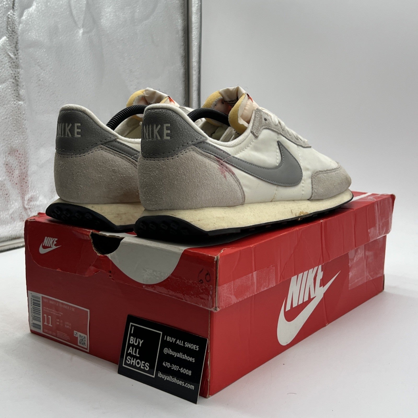 Size 11 - Nike Waffle Trainer 2 SE Sail Light Bone (DM0180-100)