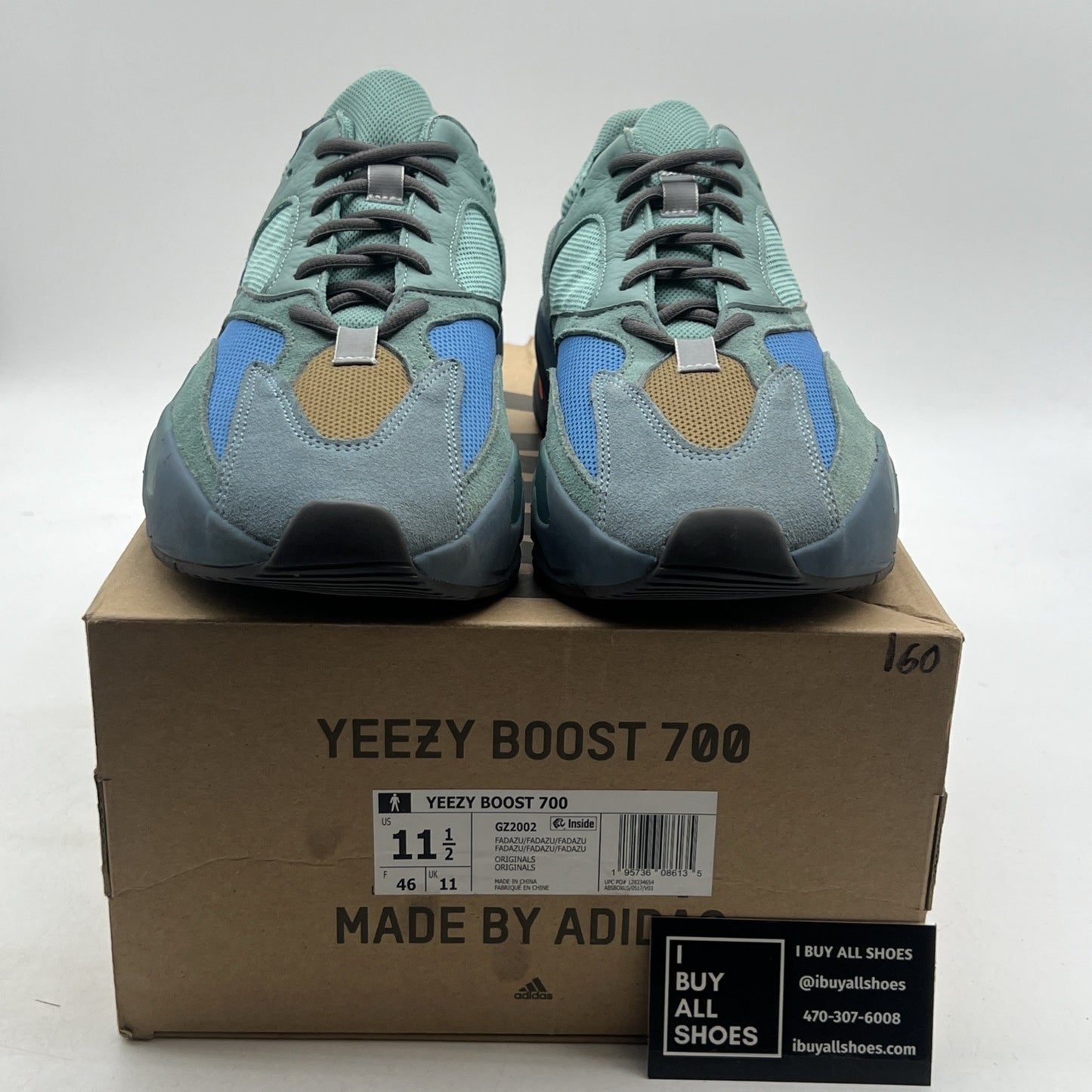 Size 11.5 - adidas Yeezy Boost 700 Faded Azure (GZ2002)