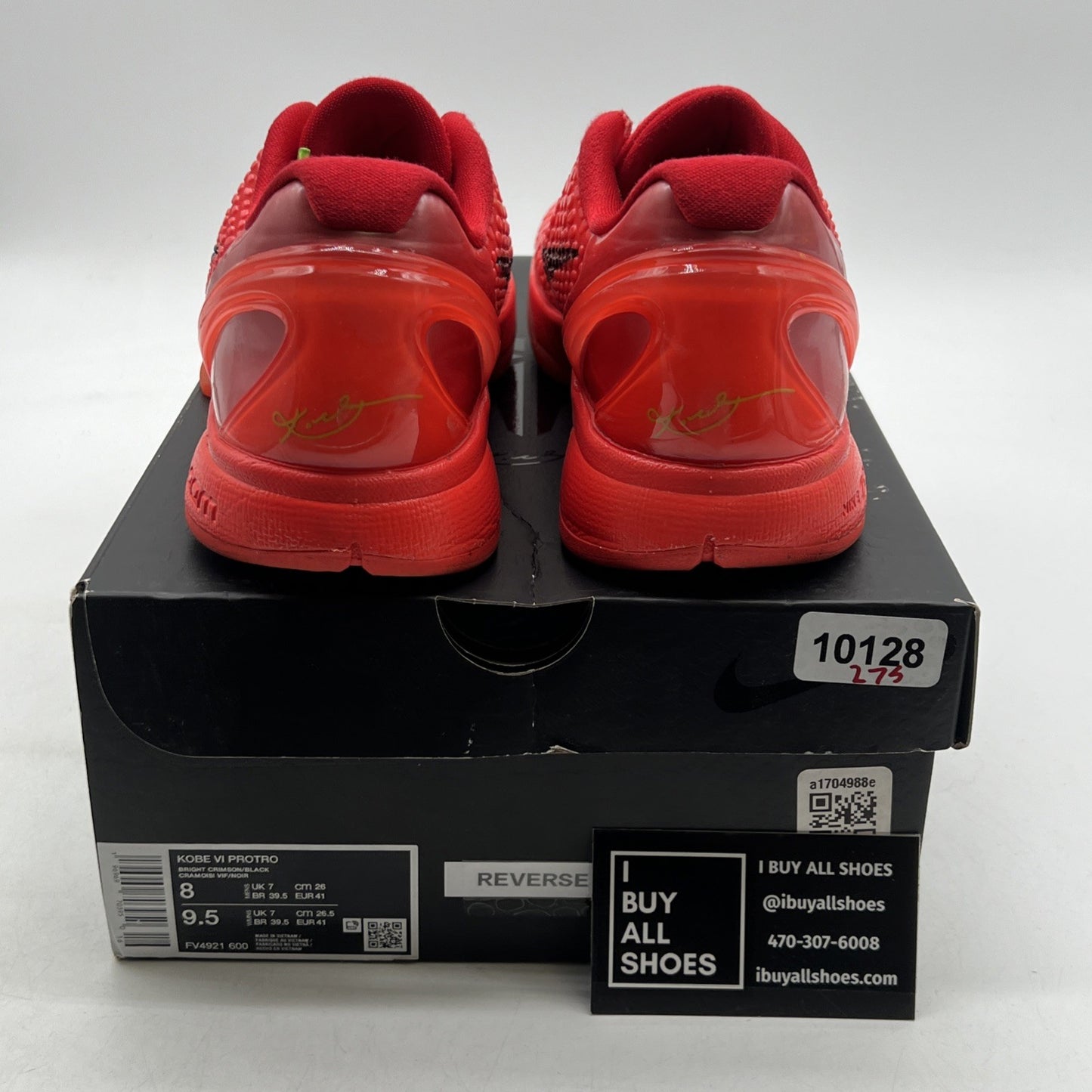 Size 8 - Nike Kobe 6 Protro Low Reverse Grinch (FV4921-600)