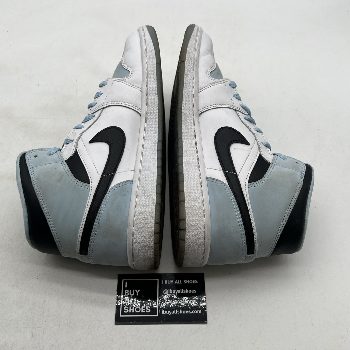 Size 9.5 - Air Jordan 1 Mid SE White Ice Blue (DV1308-104)