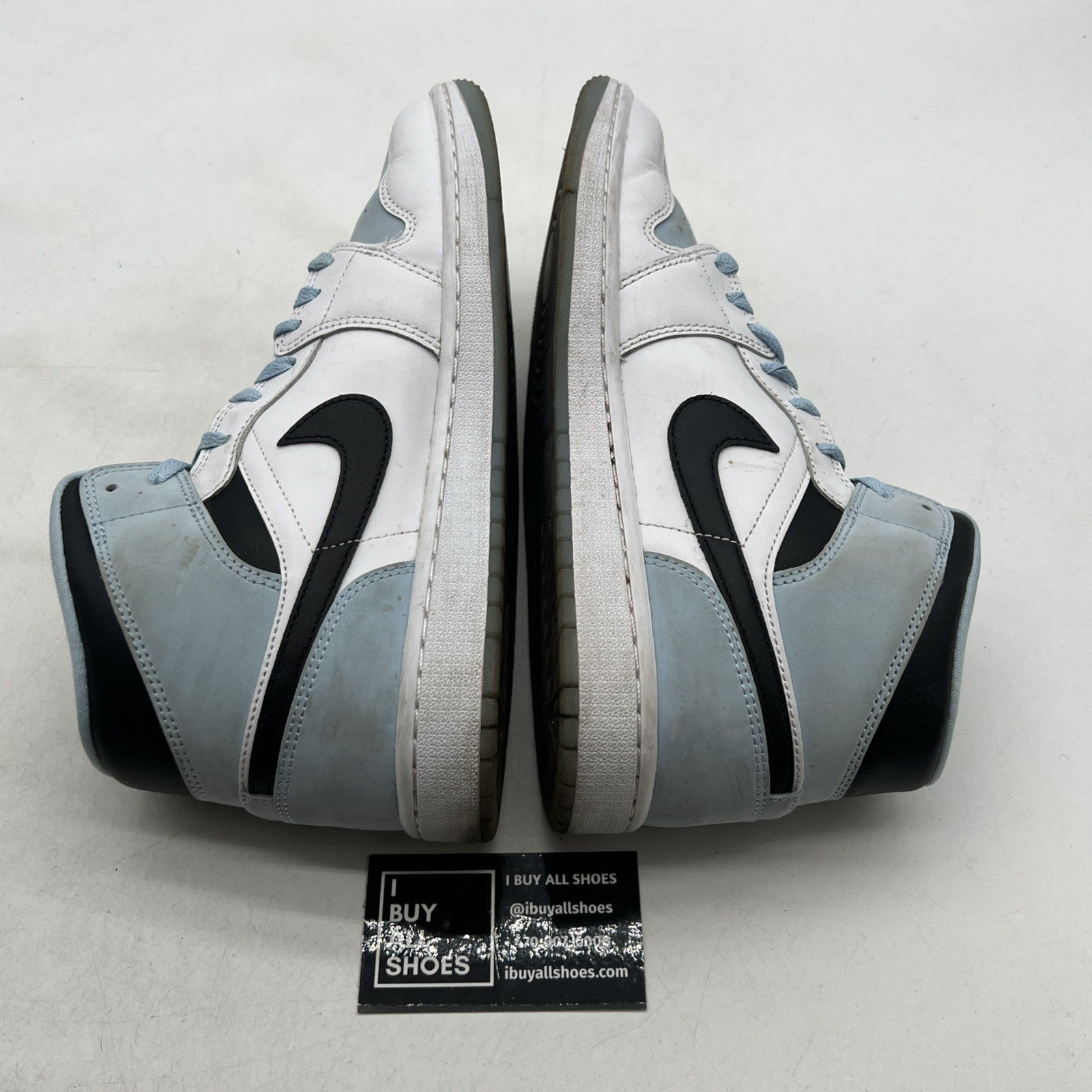 Size 9.5 - Air Jordan 1 Mid SE White Ice Blue (DV1308-104)