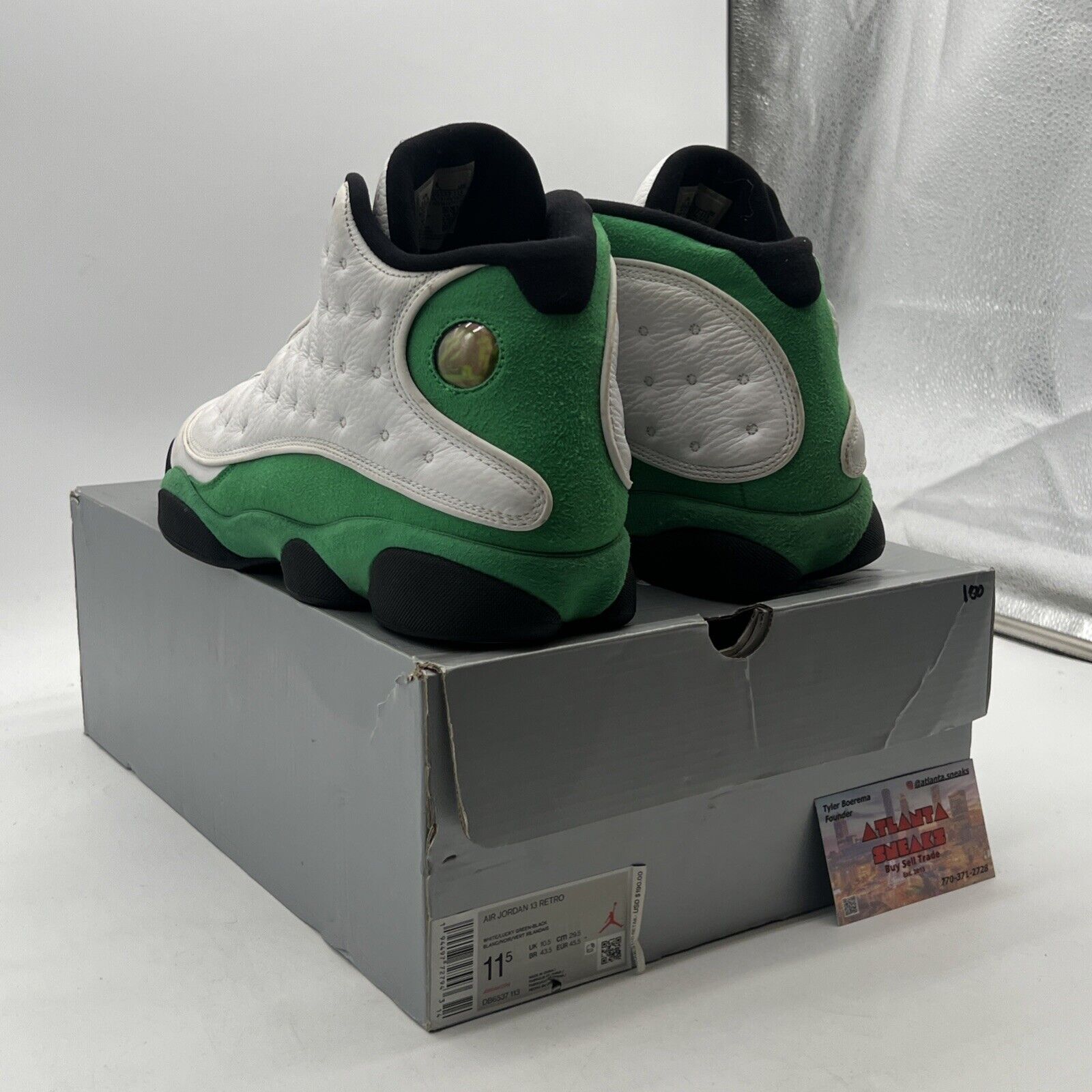 Size 11.5 - Air Jordan 13 Retro Lucky Green 2020 - (DB6537-113)