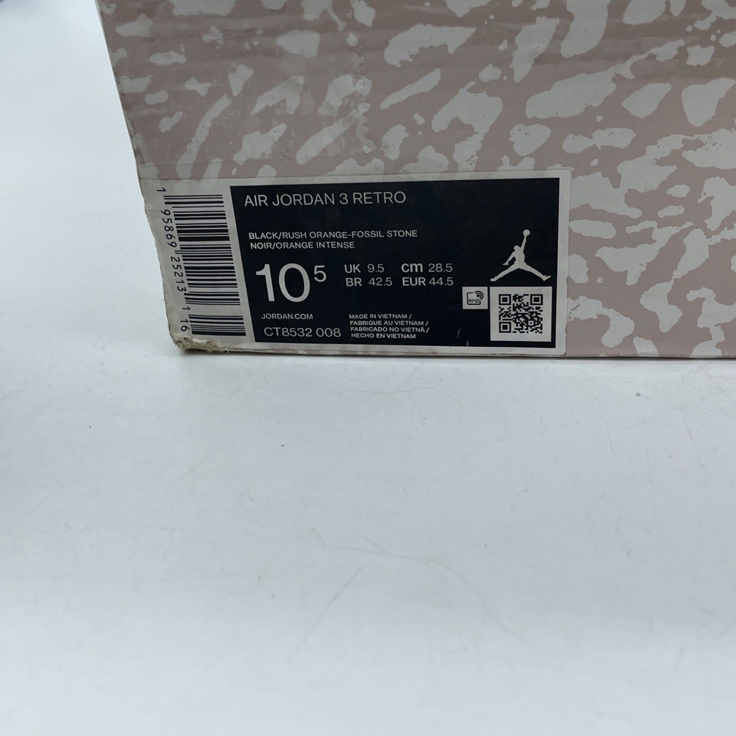 Size 10.5 - Jordan 3 Retro Mid Desert Elephant Black Brown Suede (CT8532-008)