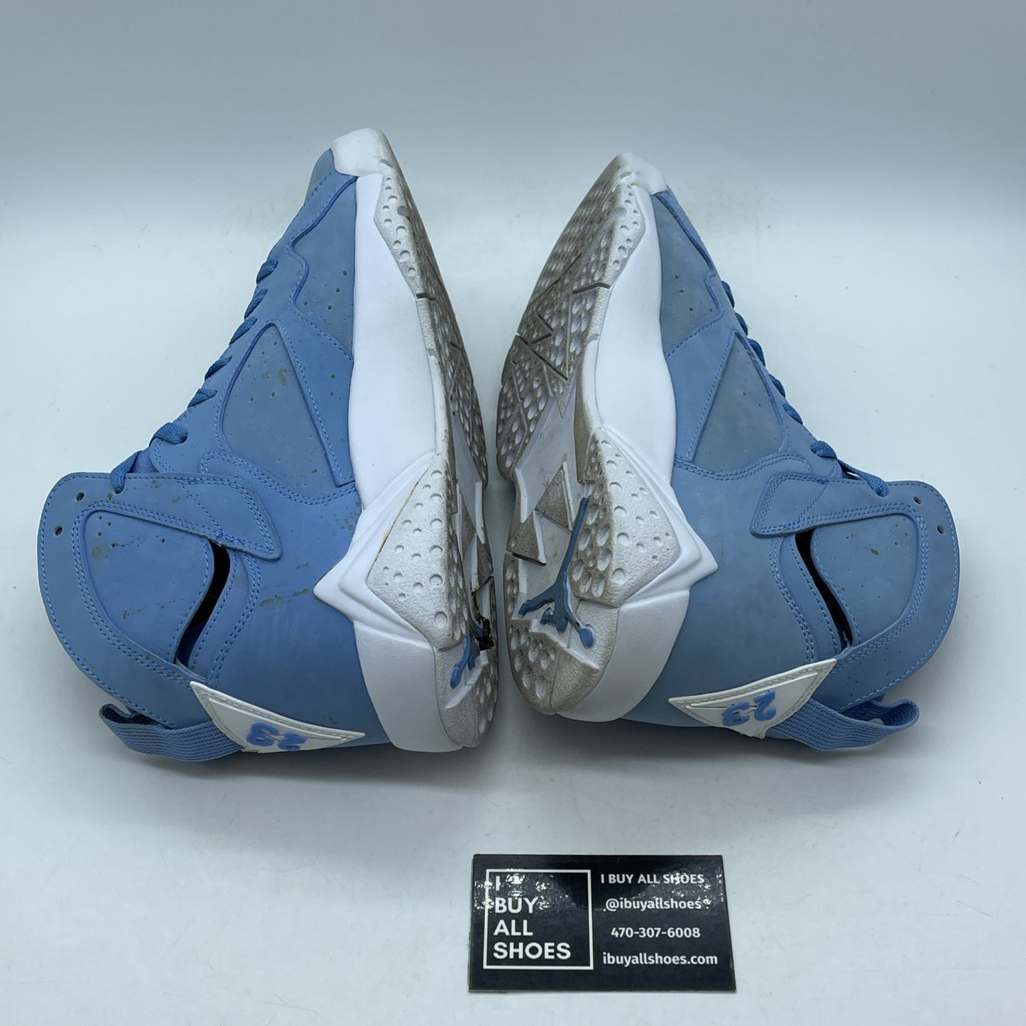 Size 9 - Air Jordan 7 Retro Pantone Blue White Suede (304775-400)