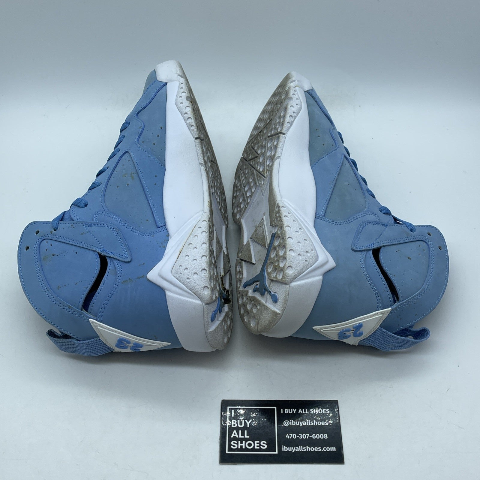 Size 9 - Air Jordan 7 Retro Pantone Blue White Suede (304775-400)
