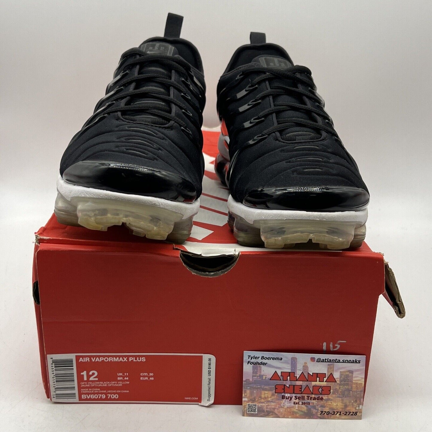 Size 12 - Nike Air VaporMax Plus Anthracite Black White (924453-010)