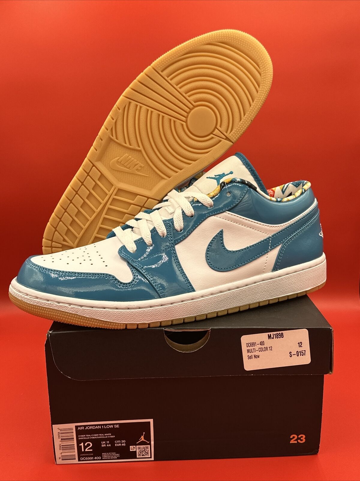 Size 12 - Nike Air Jordan 1 Low SE Barcelona 2021 DC6991-400 Deadstock