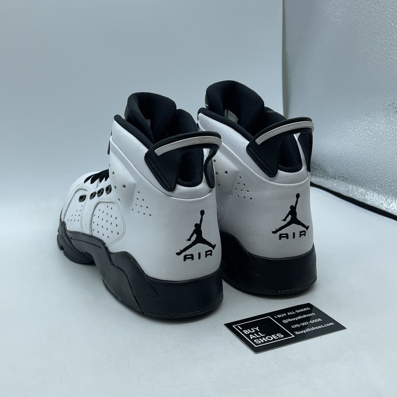 Size 12 - Nike Air Jordan 6-17-23 Motorsports White Black Sneakers (DC7330-100)