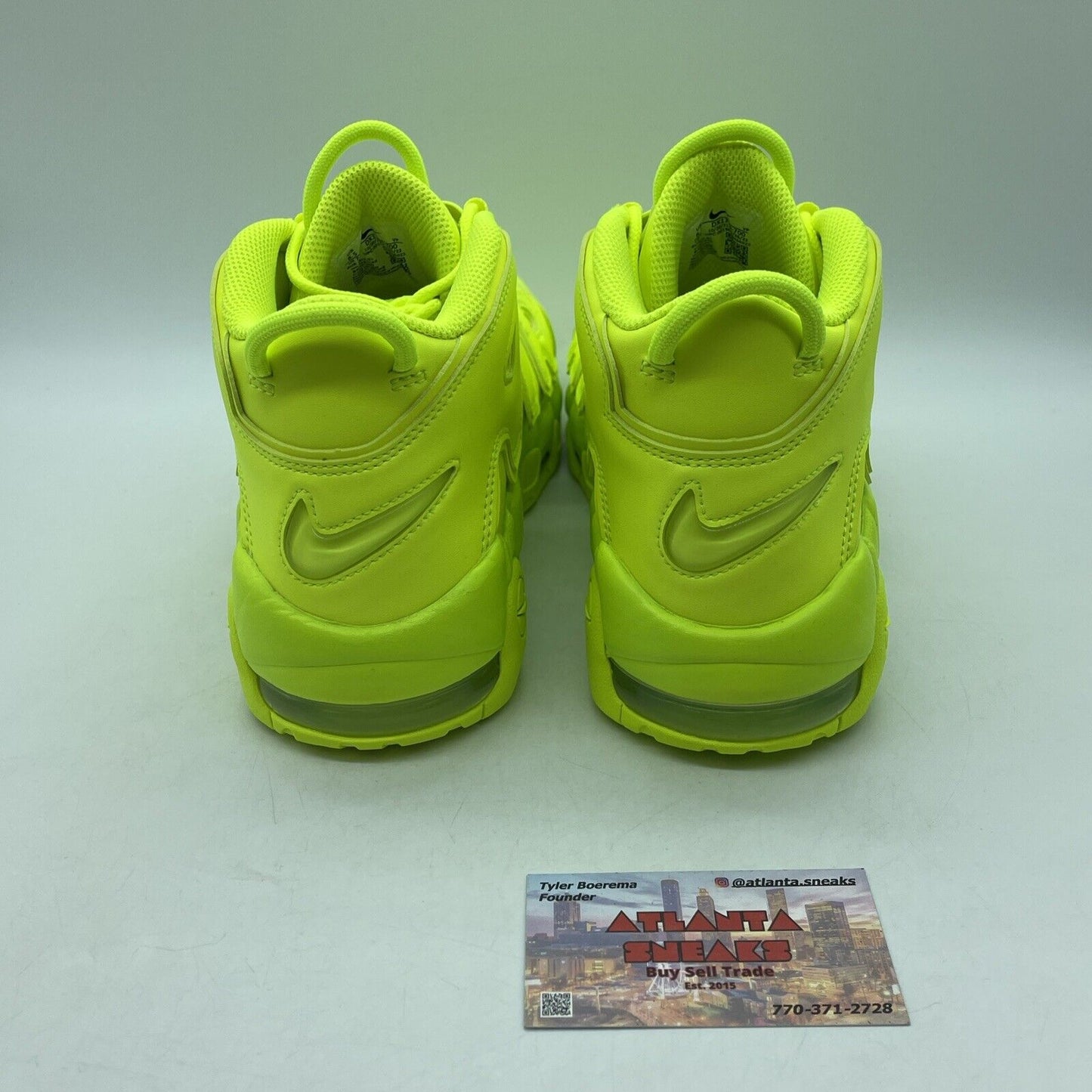 Size 8.5 - Nike Air More Uptempo '96 Volt Neon Yellow Leather (DX1790-700)