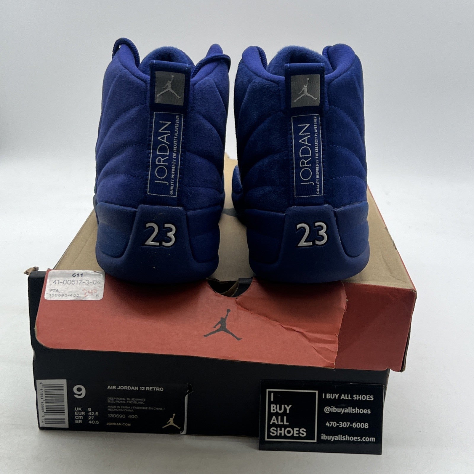 Size 9 - Air Jordan 12 Retro Deep Royal (130690-400)