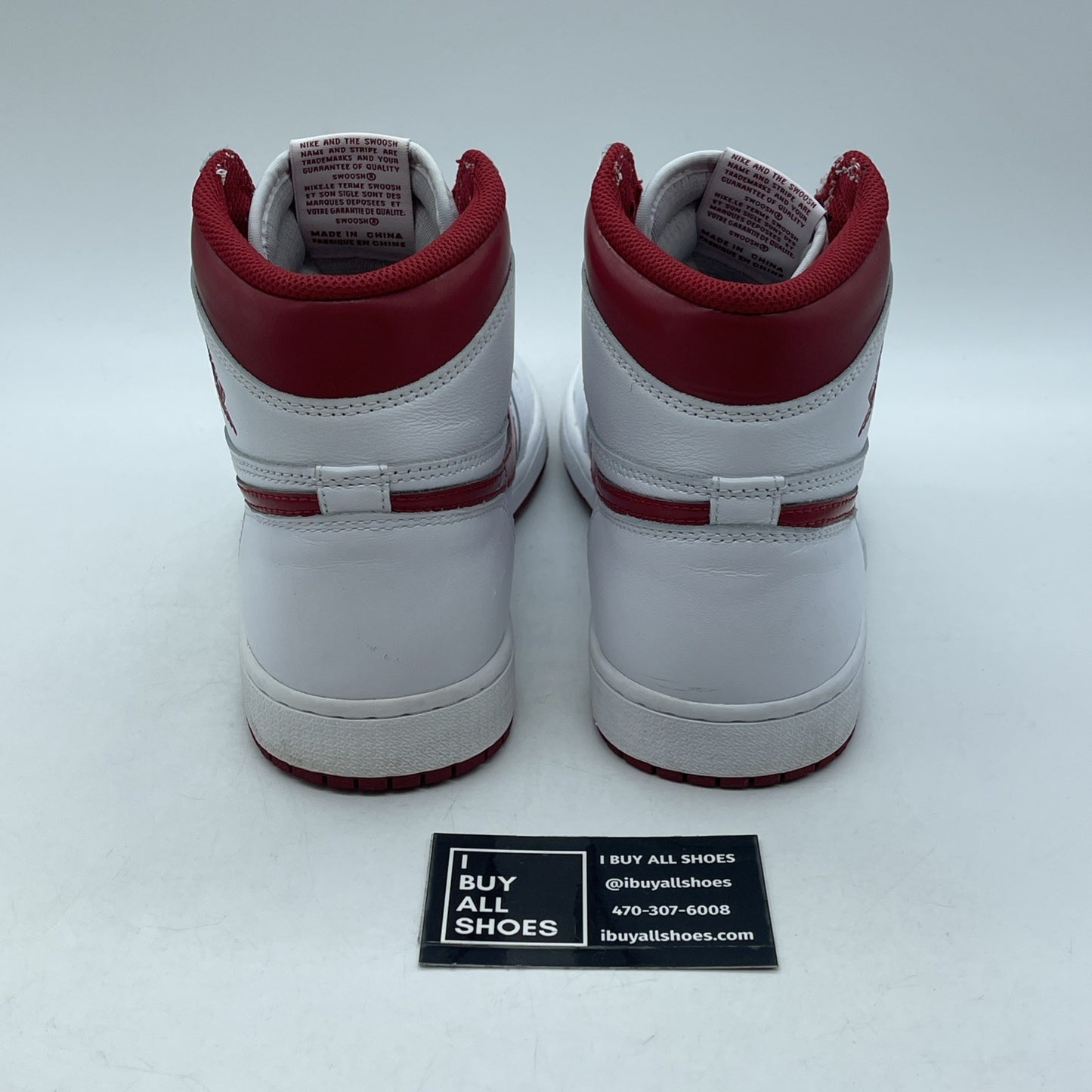 Size 9.5 - Air Jordan 1 Retro OG High Metallic Red White Leather (555088-103)