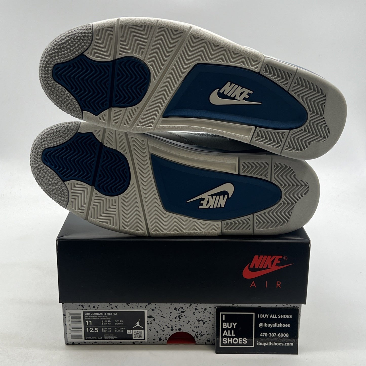 Size 11 - Air Jordan 4 Retro 2024 Military Blue (FV5029-141)
