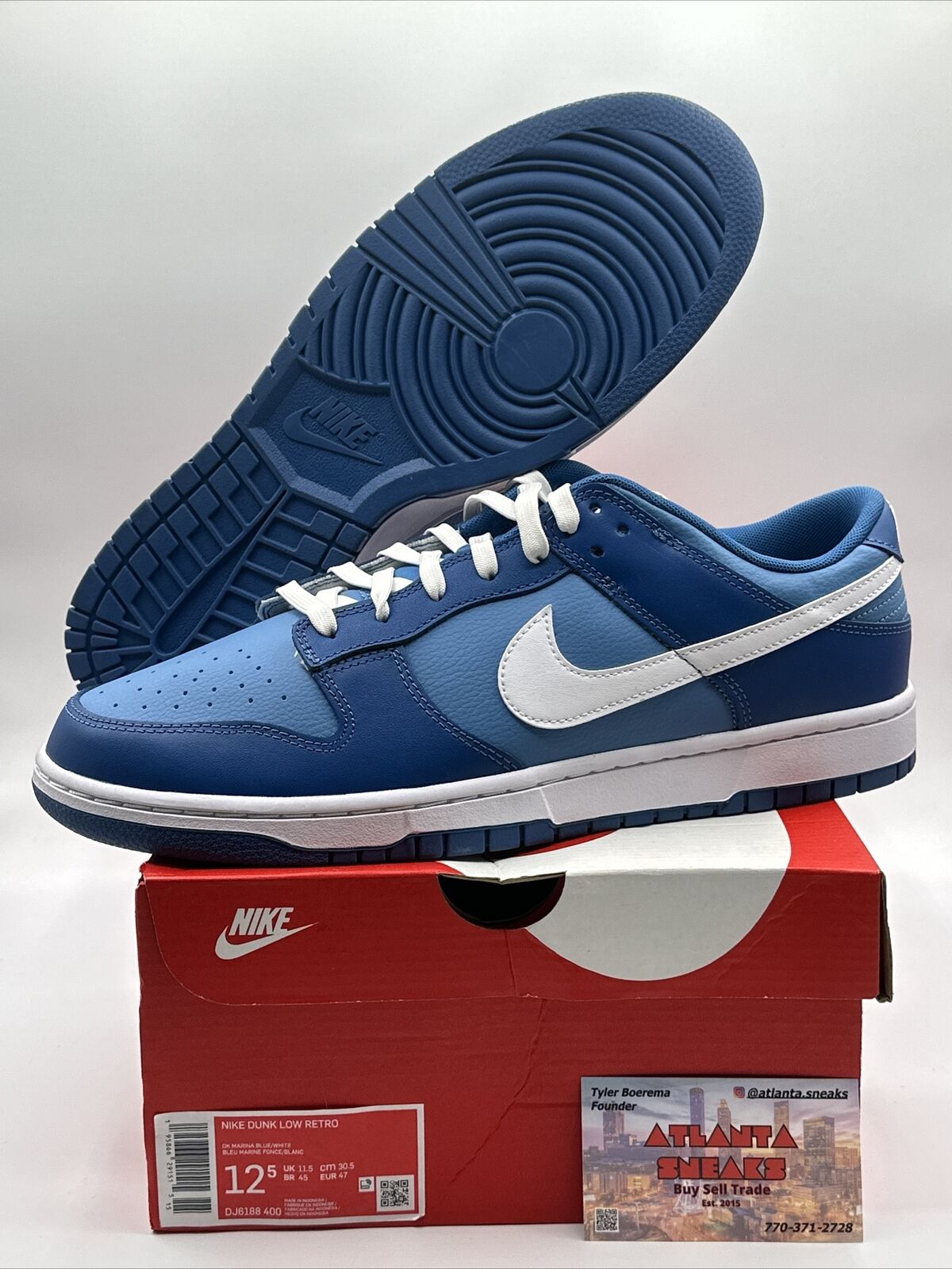 Size 12.5 - Nike Dunk Low Dark Marina Blue 2021