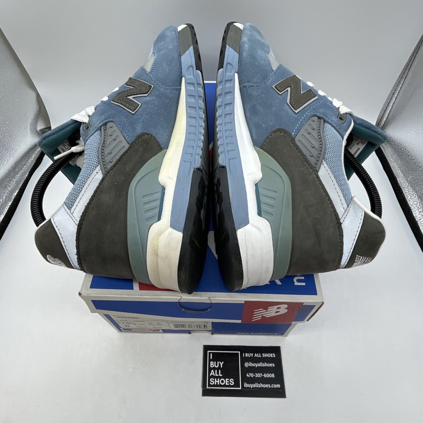 Size 10.5 - New Balance 998 Made in USA Blue Denim (M998BD)