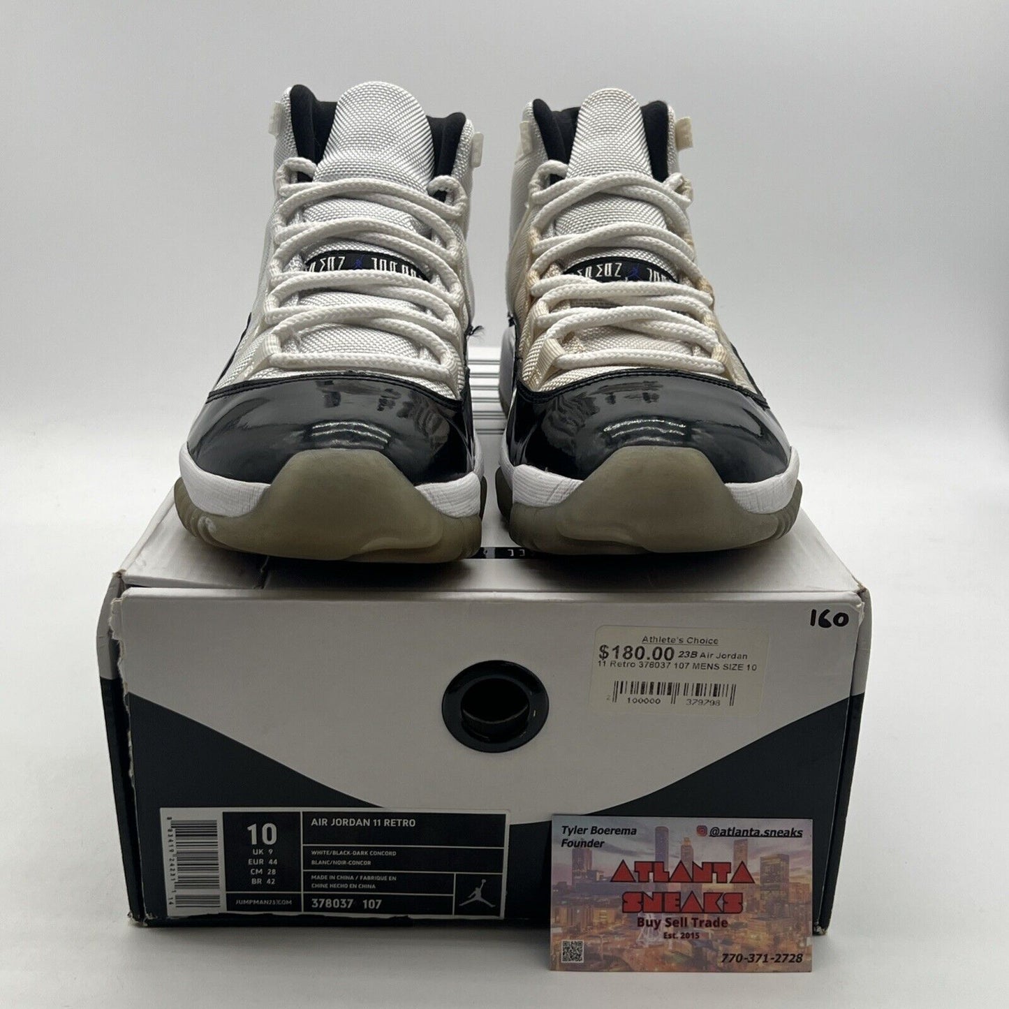 Size 10 - Air Jordan 11 Retro Concord 2011 (378037-107)