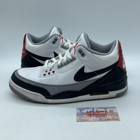 Size 10.5 - Jordan 3 Retro NRG Tinker 2018 Grey White Leather Suede (AQ3835-160)