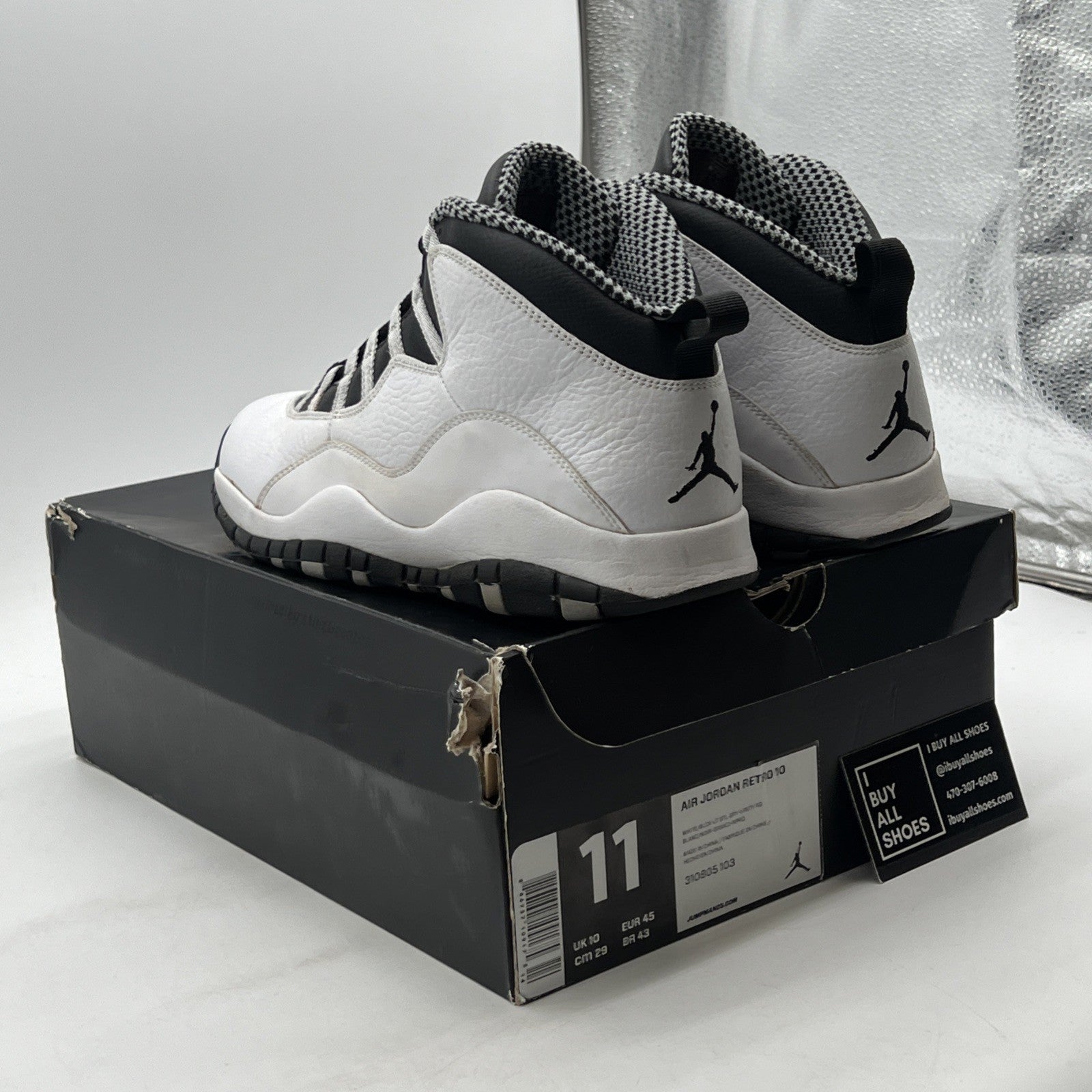 Size 11 - Air Jordan 10 Retro 2013 Steel (310805-103)