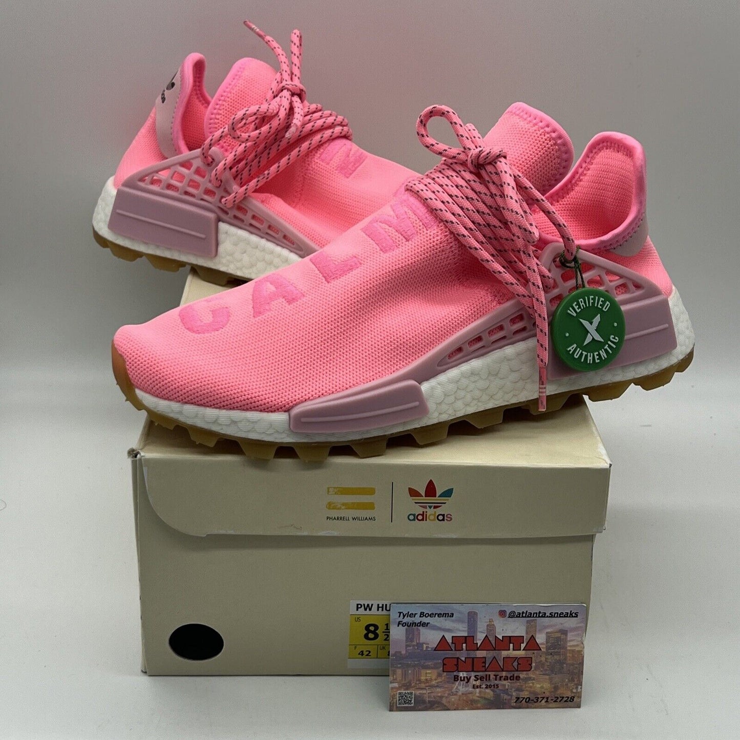 Size 8.5 - adidas Pharrell x NMD Human Race Trail PRD Sun Calm Brand New Og All