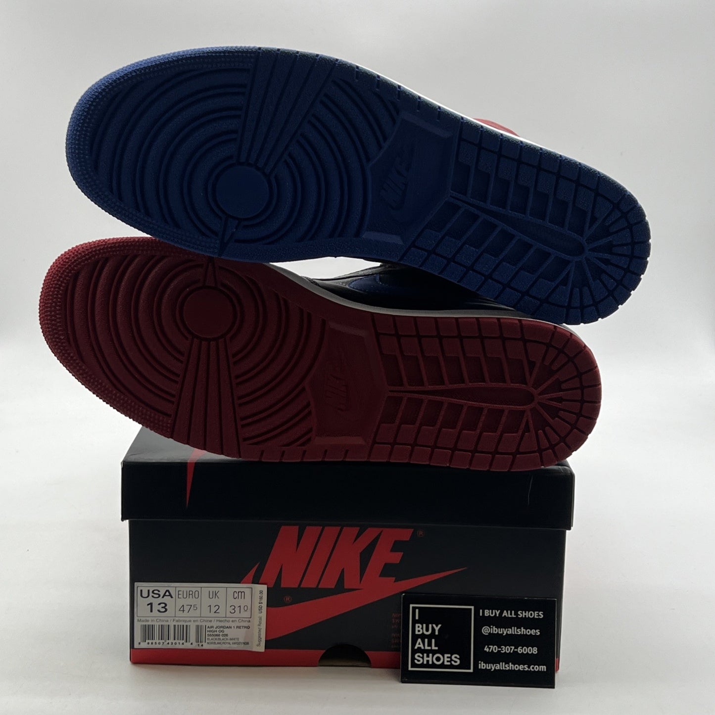 Size 13 - Air Jordan 1 Retro High OG Top 3 2016 (555088-026)