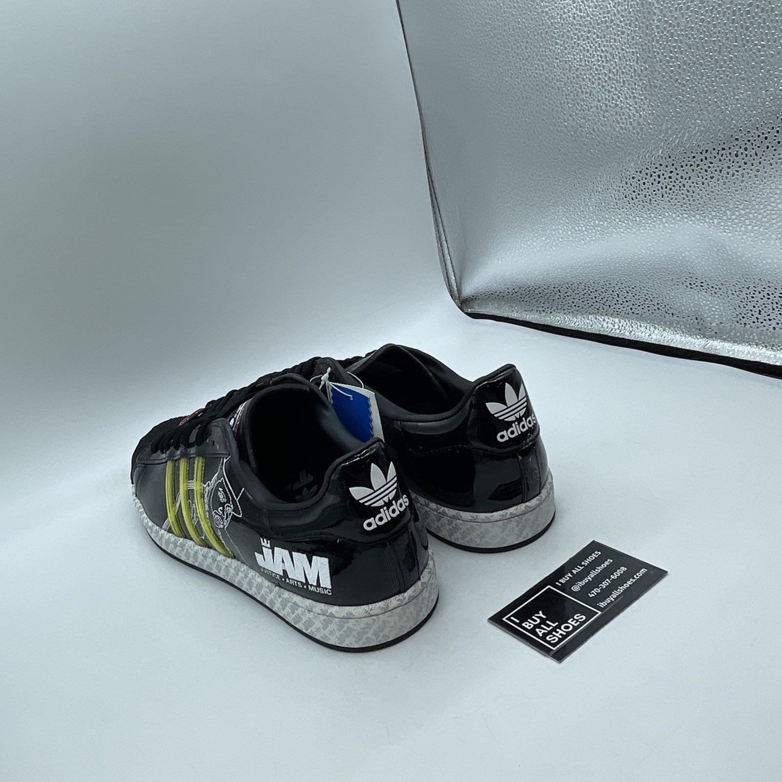Size 13 - adidas Superstar 1 x Jam Mast Jay Black Leather (059621)