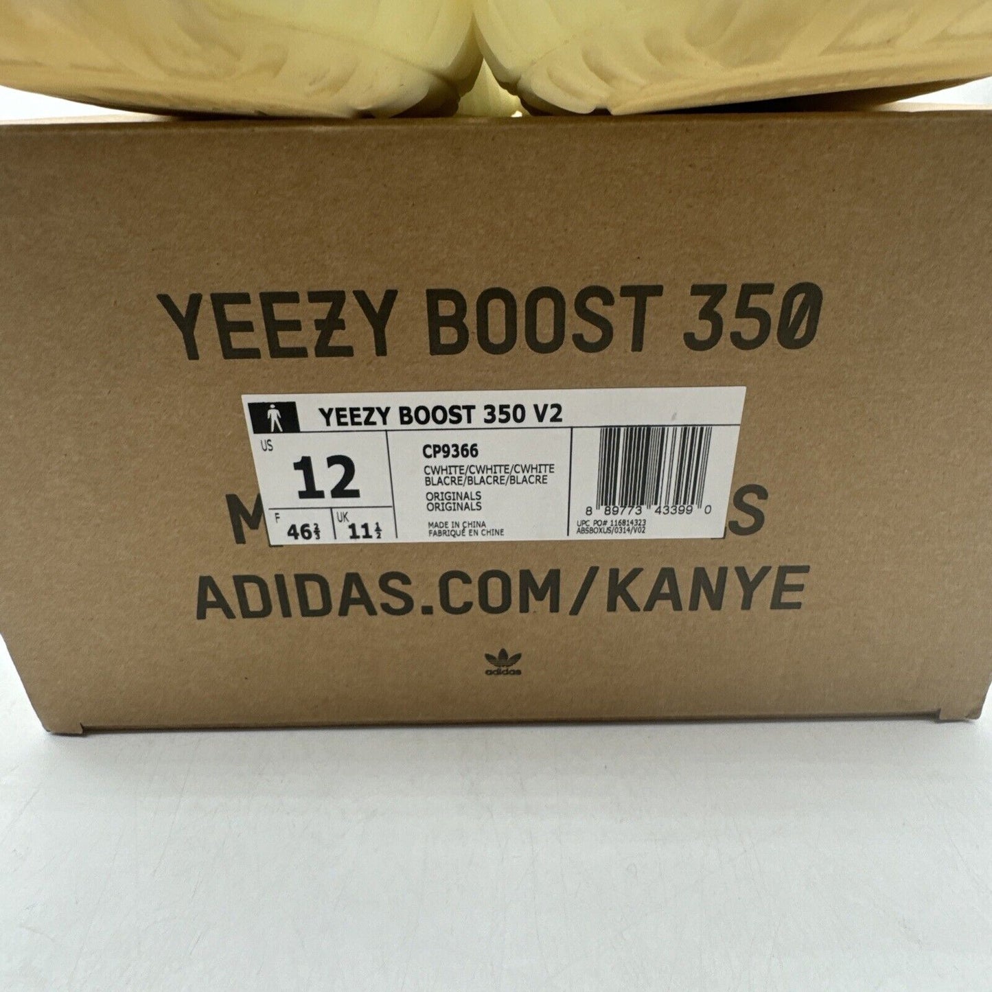 Size 12 - adidas Yeezy Boost 350 V2 Low Cream White / Triple White OG All Kanye