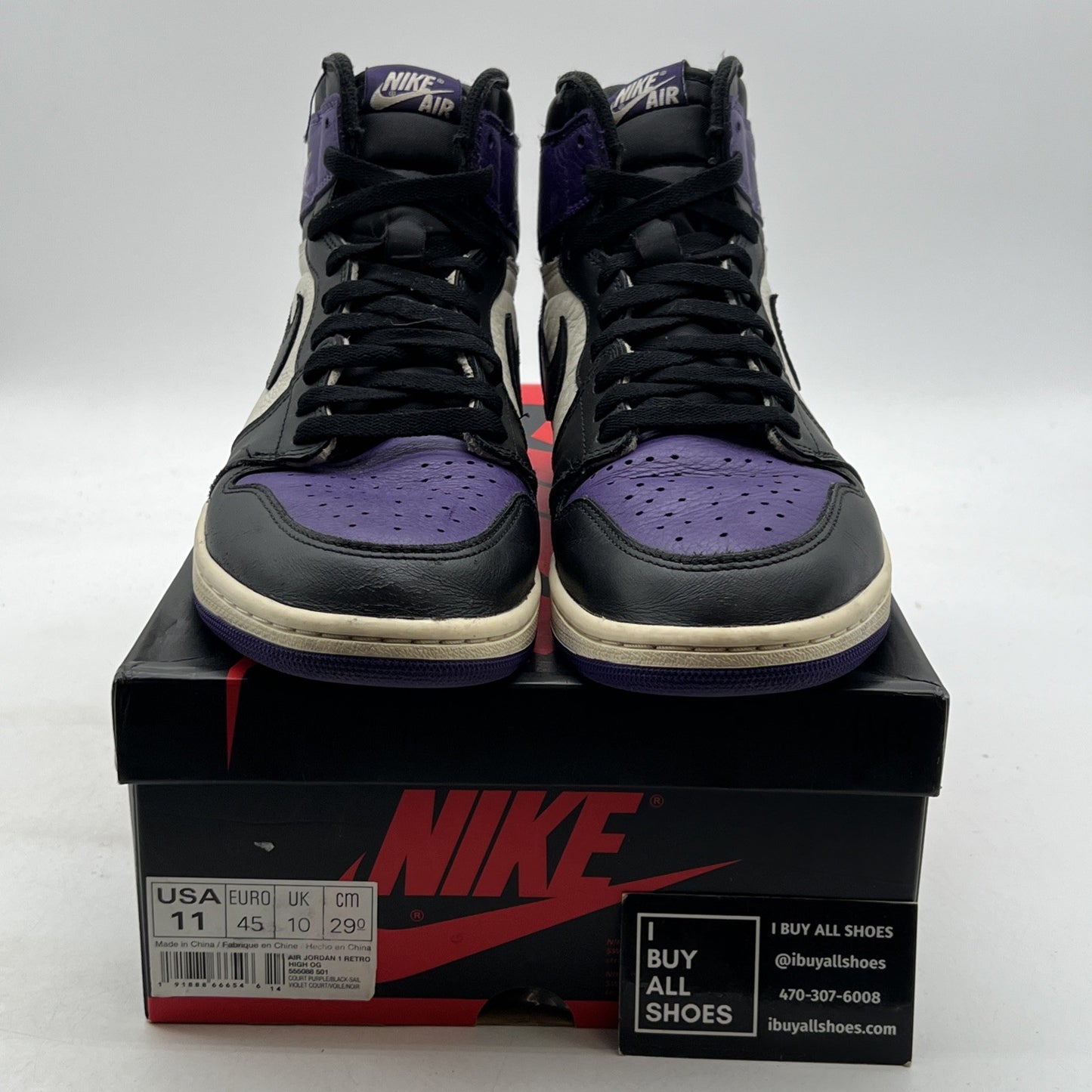 Size 11 - Air Jordan 1 Retro OG High Court Purple (555088-501)