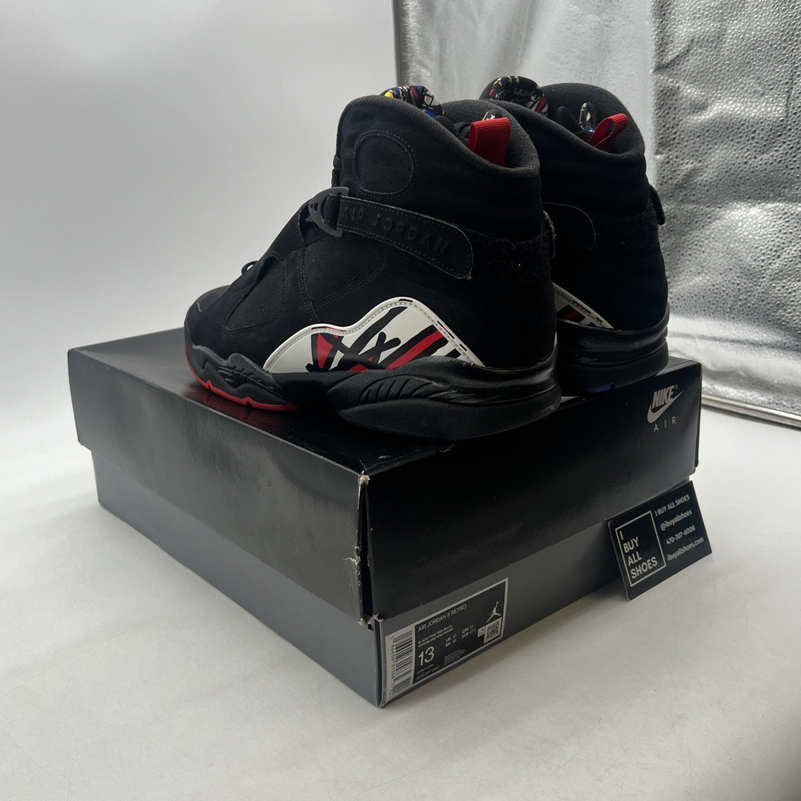 Size 13 - Air Jordan 8 Retro Mid Playoff (305381-062)