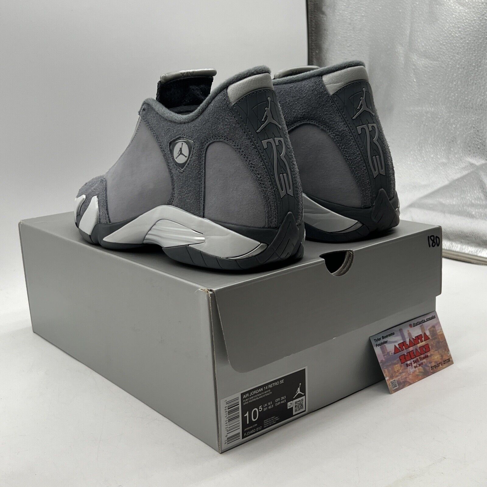 Size 10.5 - Jordan 14 Retro SE Flint Grey (FJ3460-012) Suede