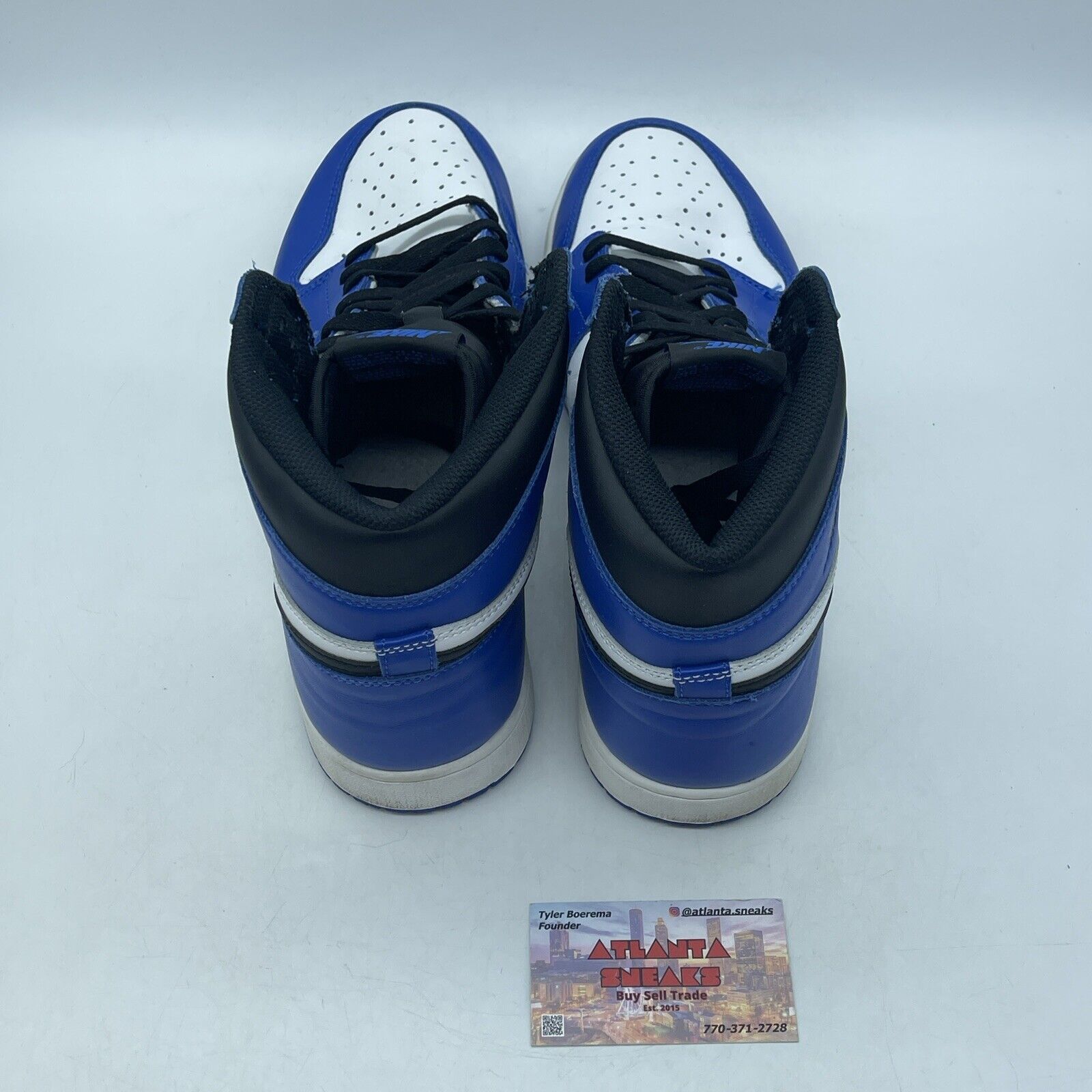 Size 13 - Jordan 1 Retro High OG Game Royal 2018 White Blue Black (555088-403)