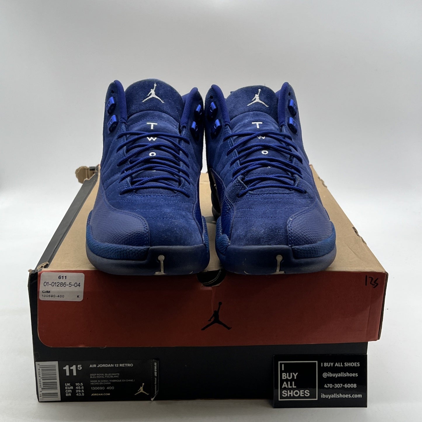 Size 11.5 - Air Jordan 12 Retro Deep Royal (130690-400)