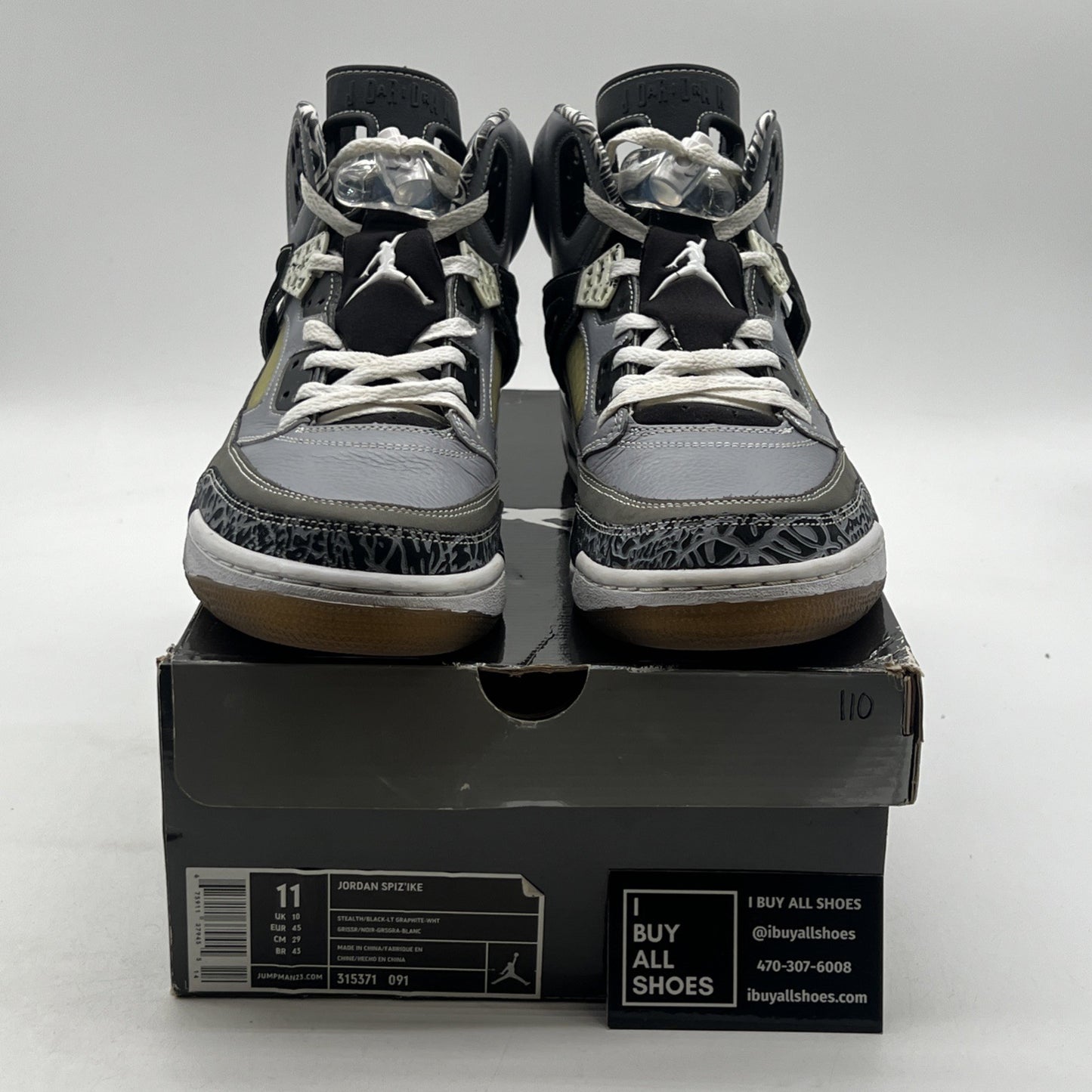 Size 11 - Jordan SpizIke Light Graphite (315371-091)
