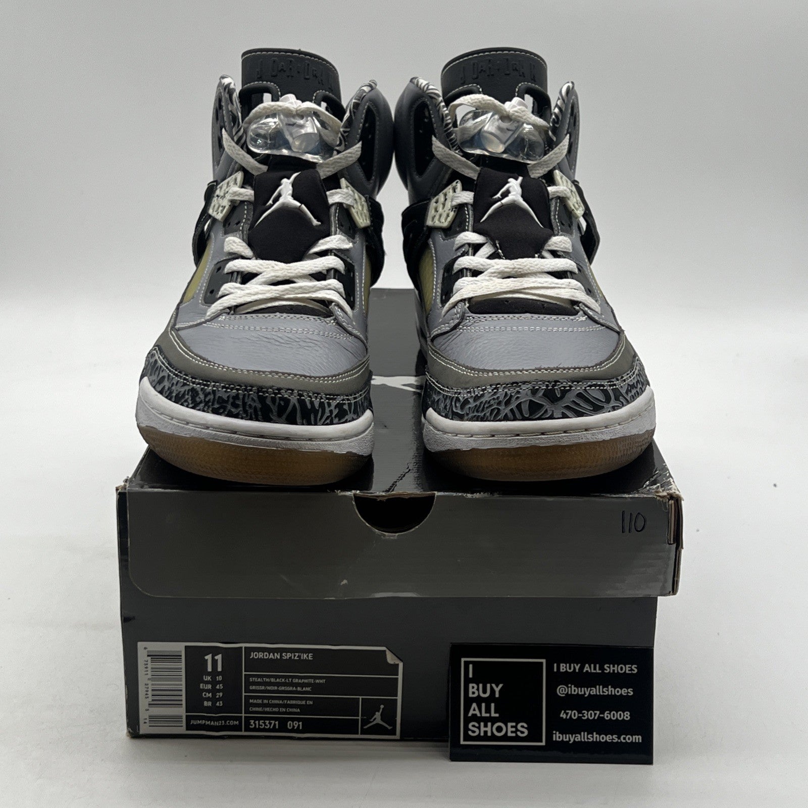 Size 11 - Jordan SpizIke Light Graphite (315371-091)