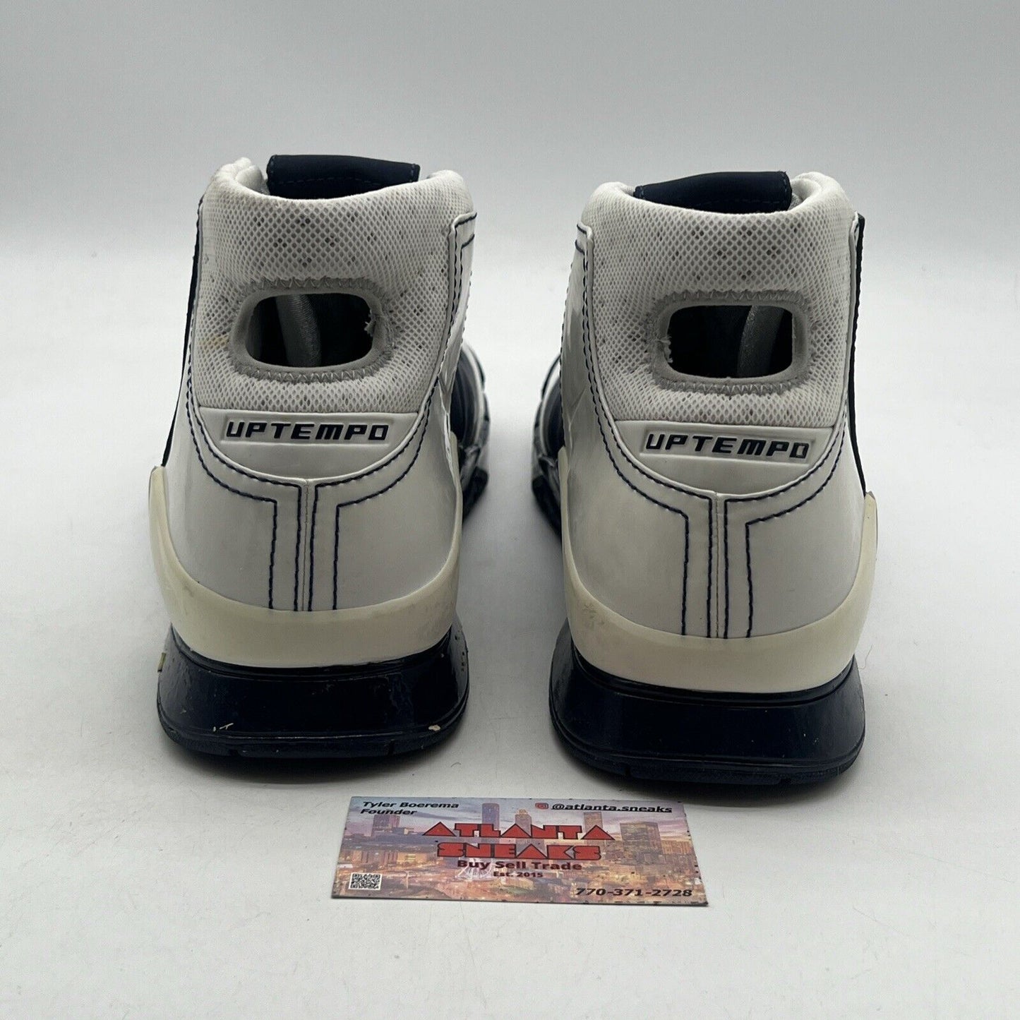 Size 13 - Nike Air Zoom Uptempo Legend White Navy (314463-401) Shoes 2006