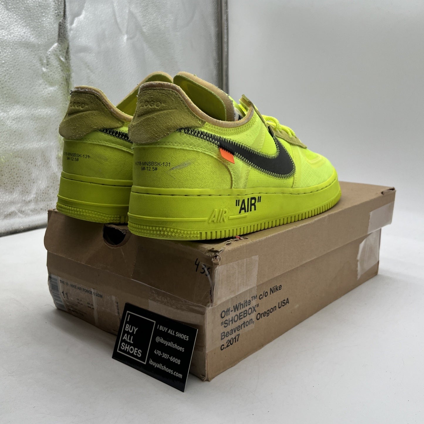 Size 11 - Nike Off-White x Air Force 1 Low Volt (AO4606-700)