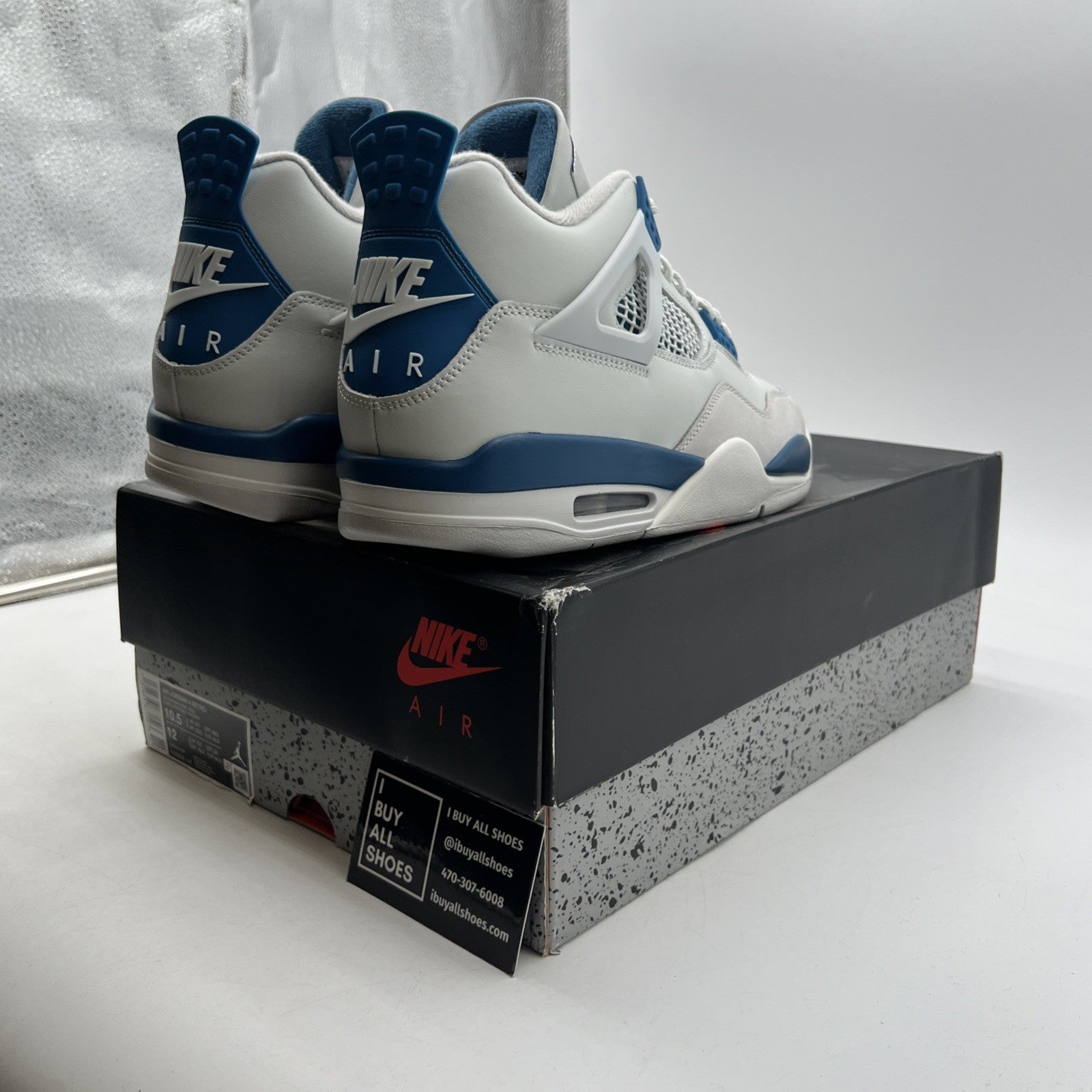 Size 10.5 - Air Jordan 4 Retro 2024 Military Blue (FV5029-141)