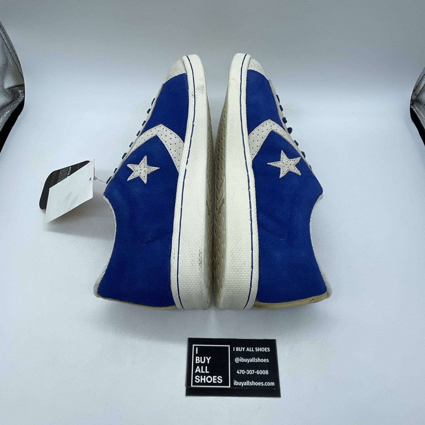Size 13 - Converse Pro Leather Ox Low Top White Game Royal-White (105602)