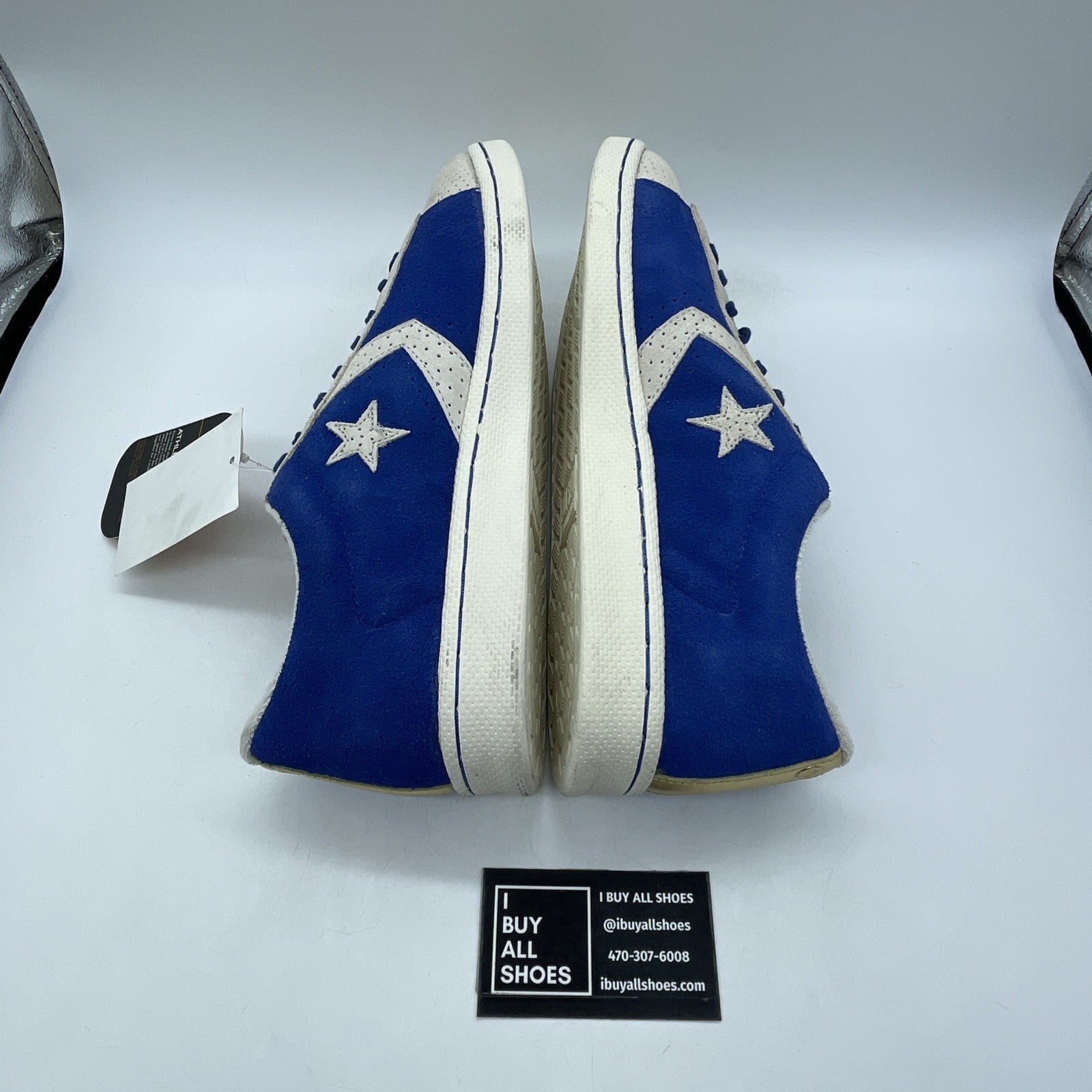 Size 13 - Converse Pro Leather Ox Low Top White Game Royal-White (105602)