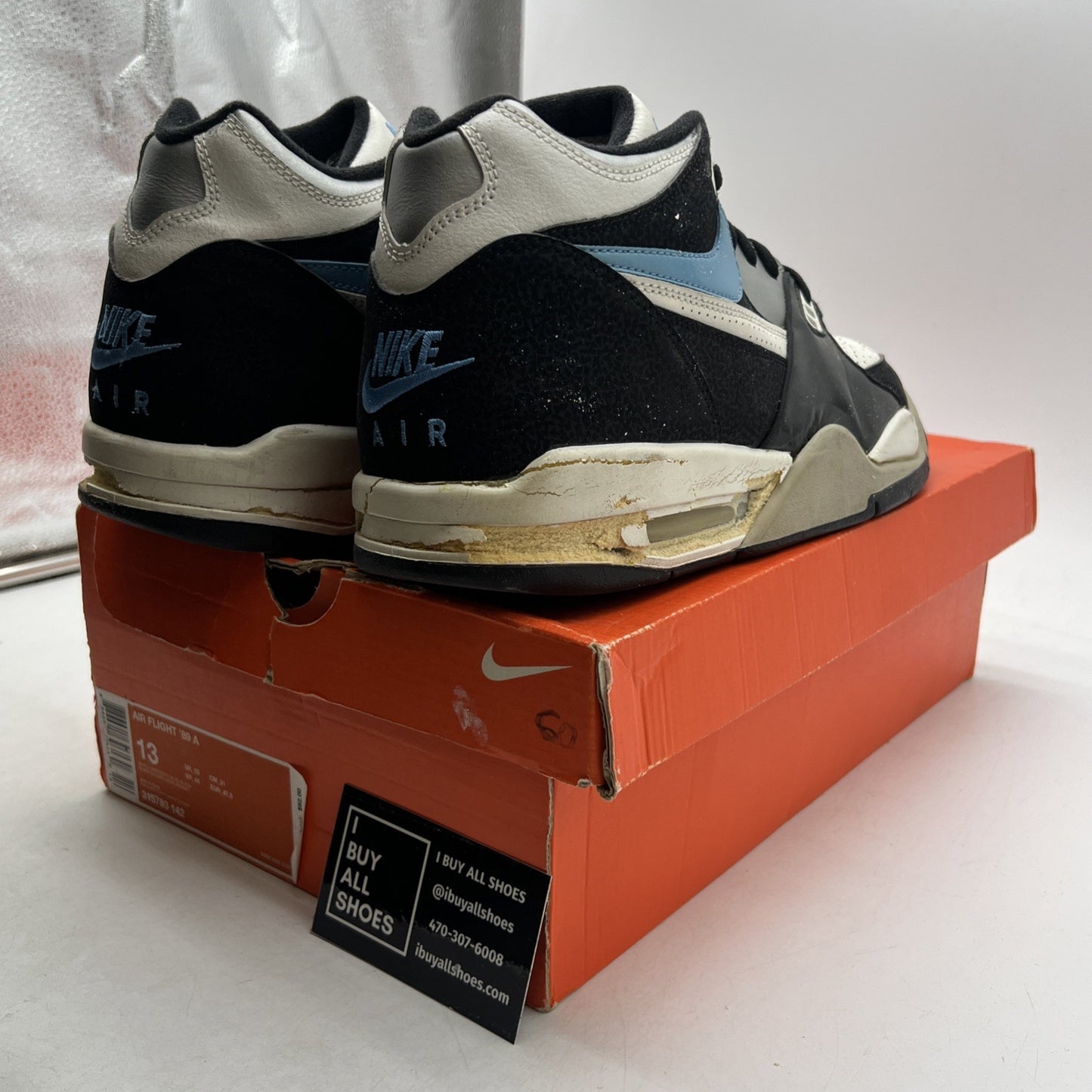 Size 13 - Nike Air Flight 89 A White (315793-142)