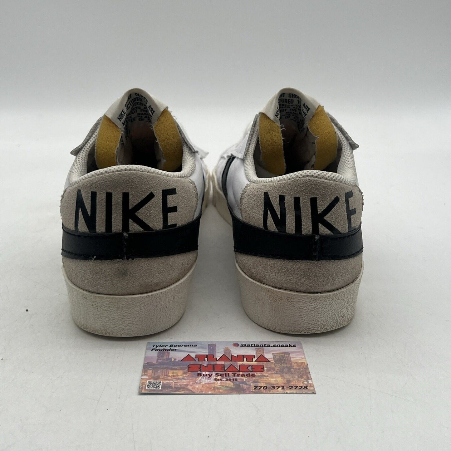 Size 12 - Nike Blazer '77 Jumbo Low White Black Leather (DN2158-101)