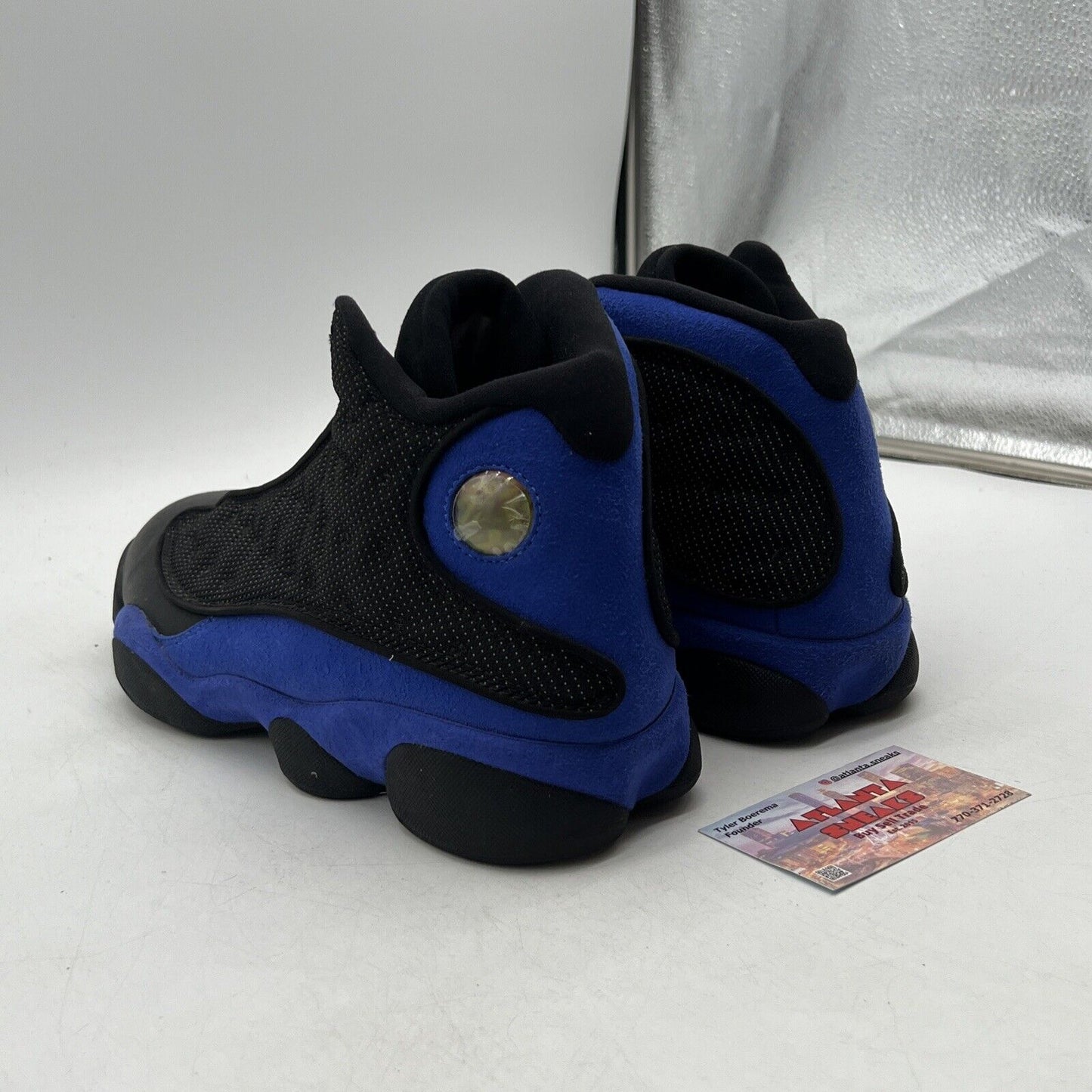 Size 10 - Jordan 13 Retro Hyper Royal 2020 Black Blue Leather (414571-040)
