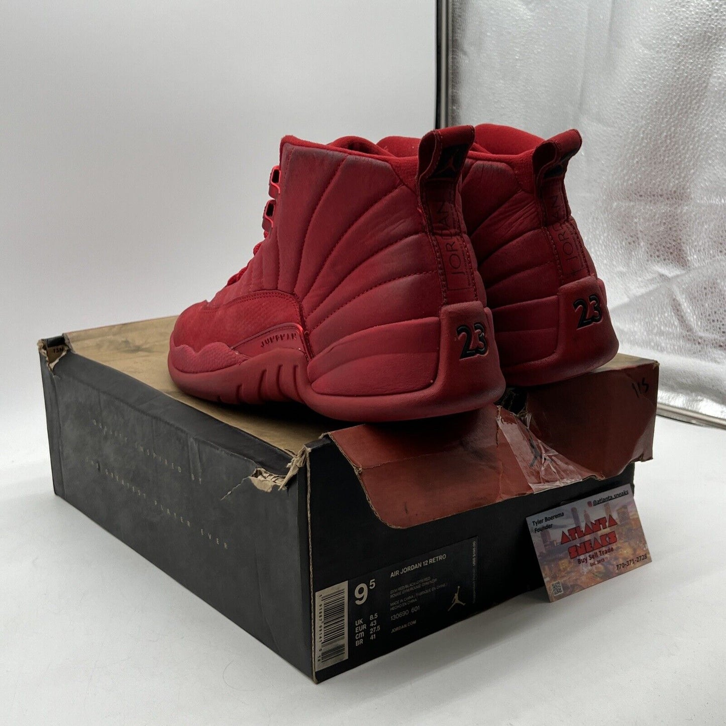 Size 9.5 - Air Jordan 12 Retro Gym Red (130690-601)