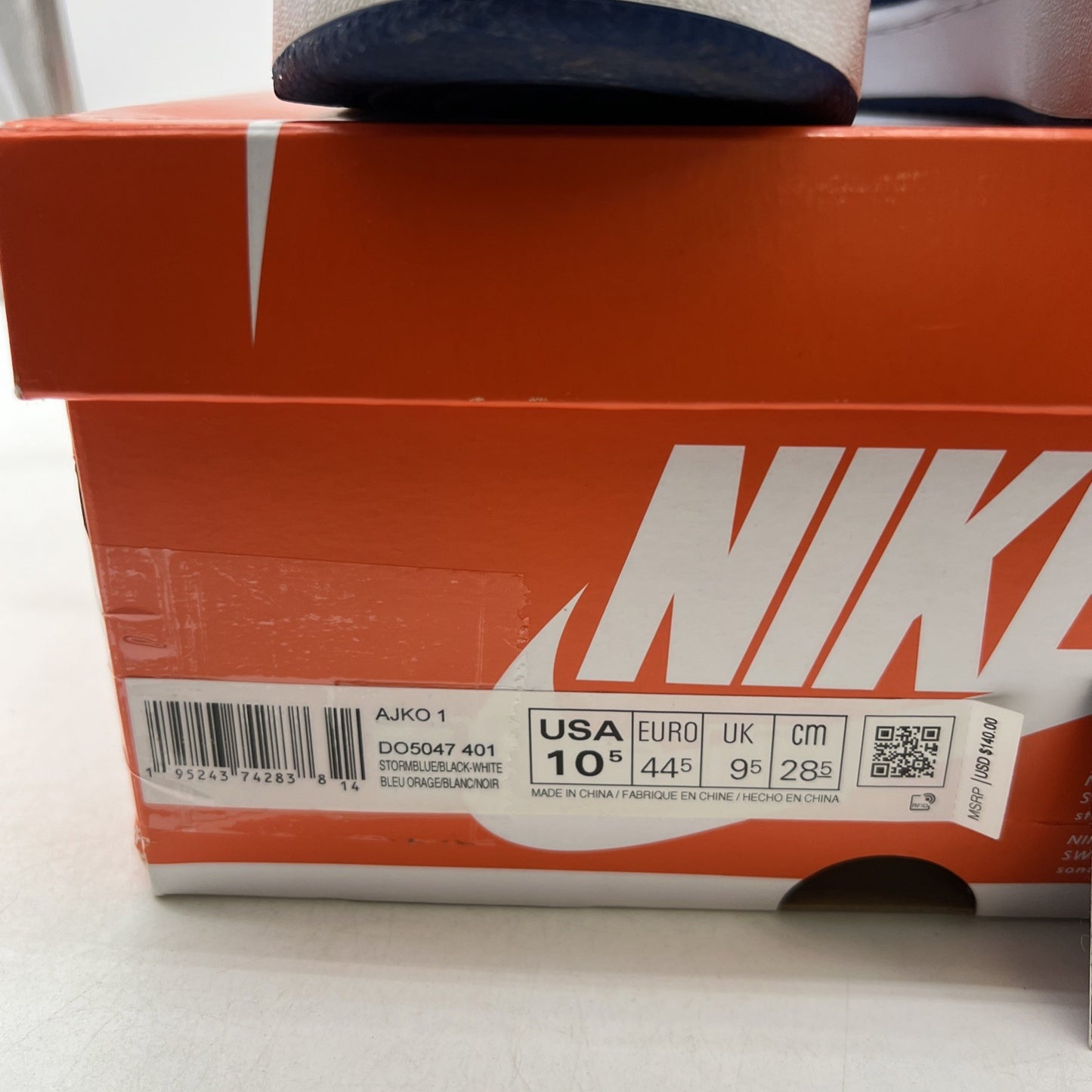 Size 10.5 - Air Jordan 1 KO Storm Blue (DO5047-401)