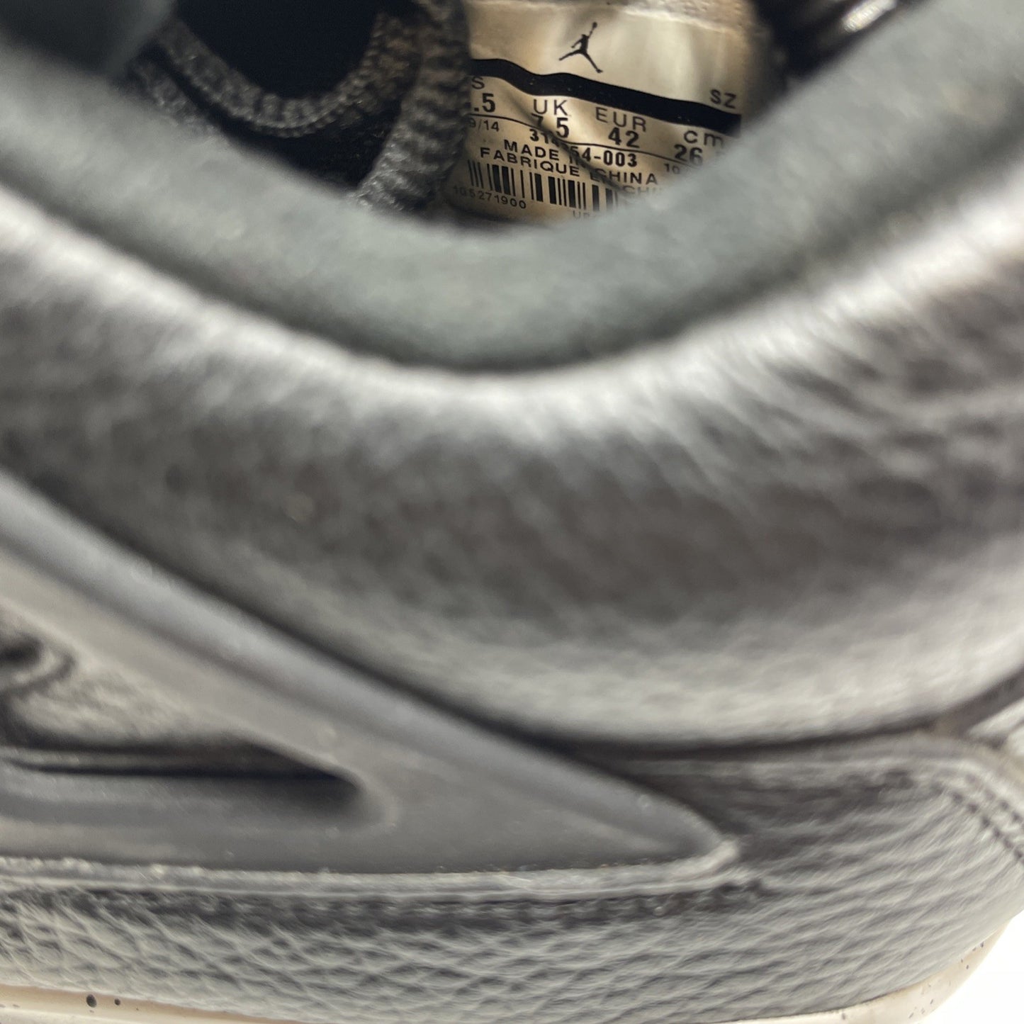 Size 8.5 - Air Jordan 4 Retro LS oreo 2015 (314254-003)