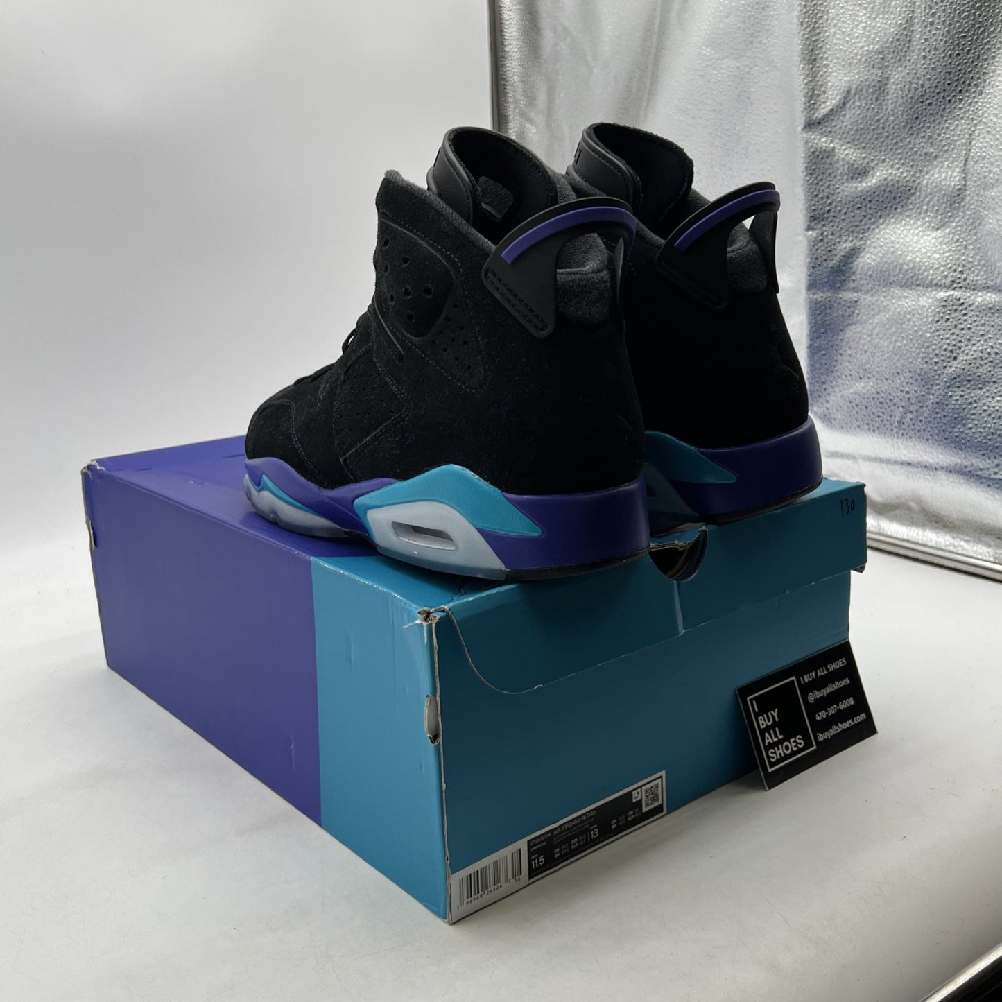 Size 11.5 - Air Jordan 6 Retro Aqua (CT8529-004)